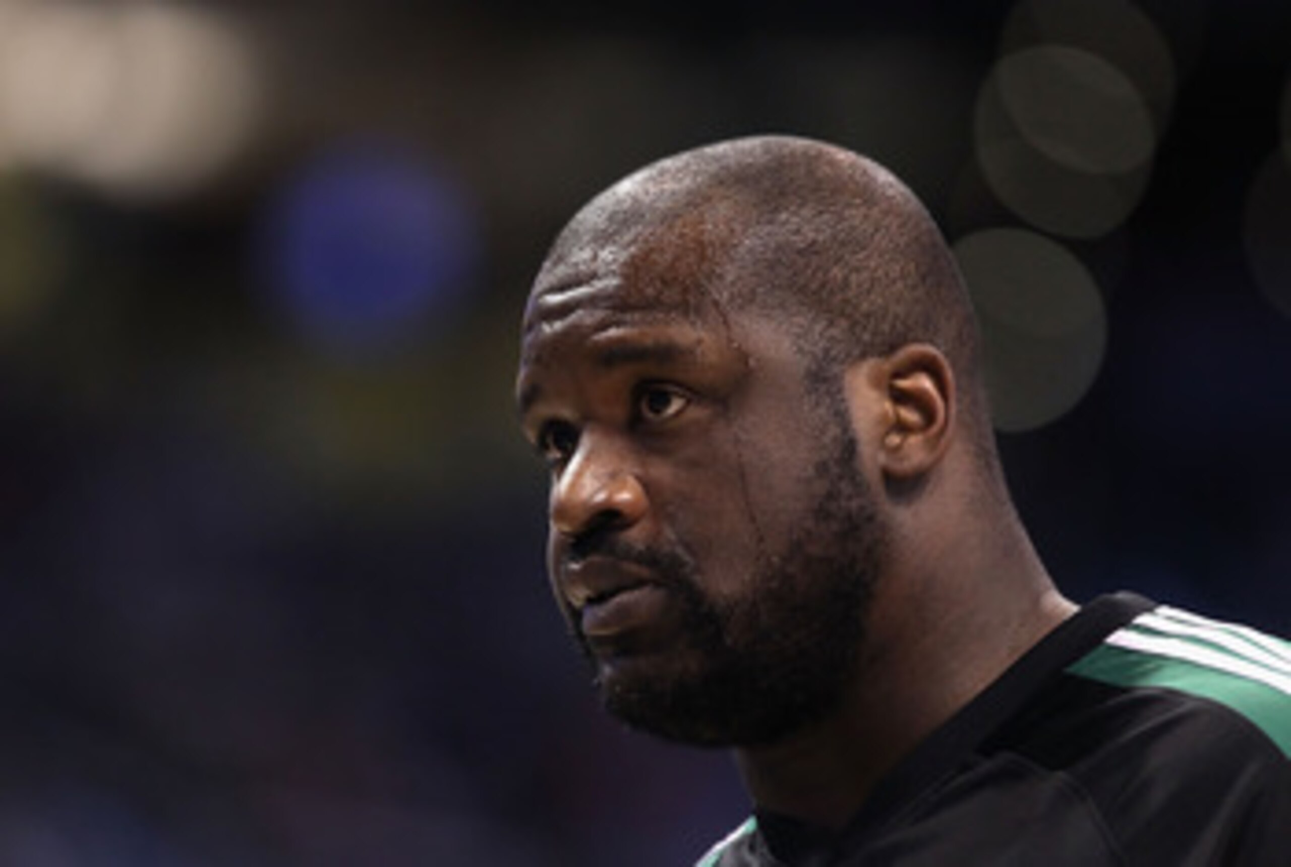 PHOENIX, AZ - JANUARY 28:  Shaquille O'Neal #36 of the Boston Celtics warm up before the NBA game against the Phoenix Suns at US Airways Center on January 28, 2011 in Phoenix, Arizona. The Suns defeated the Celtics 88-71. NOTE TO USER: User expressly ackn