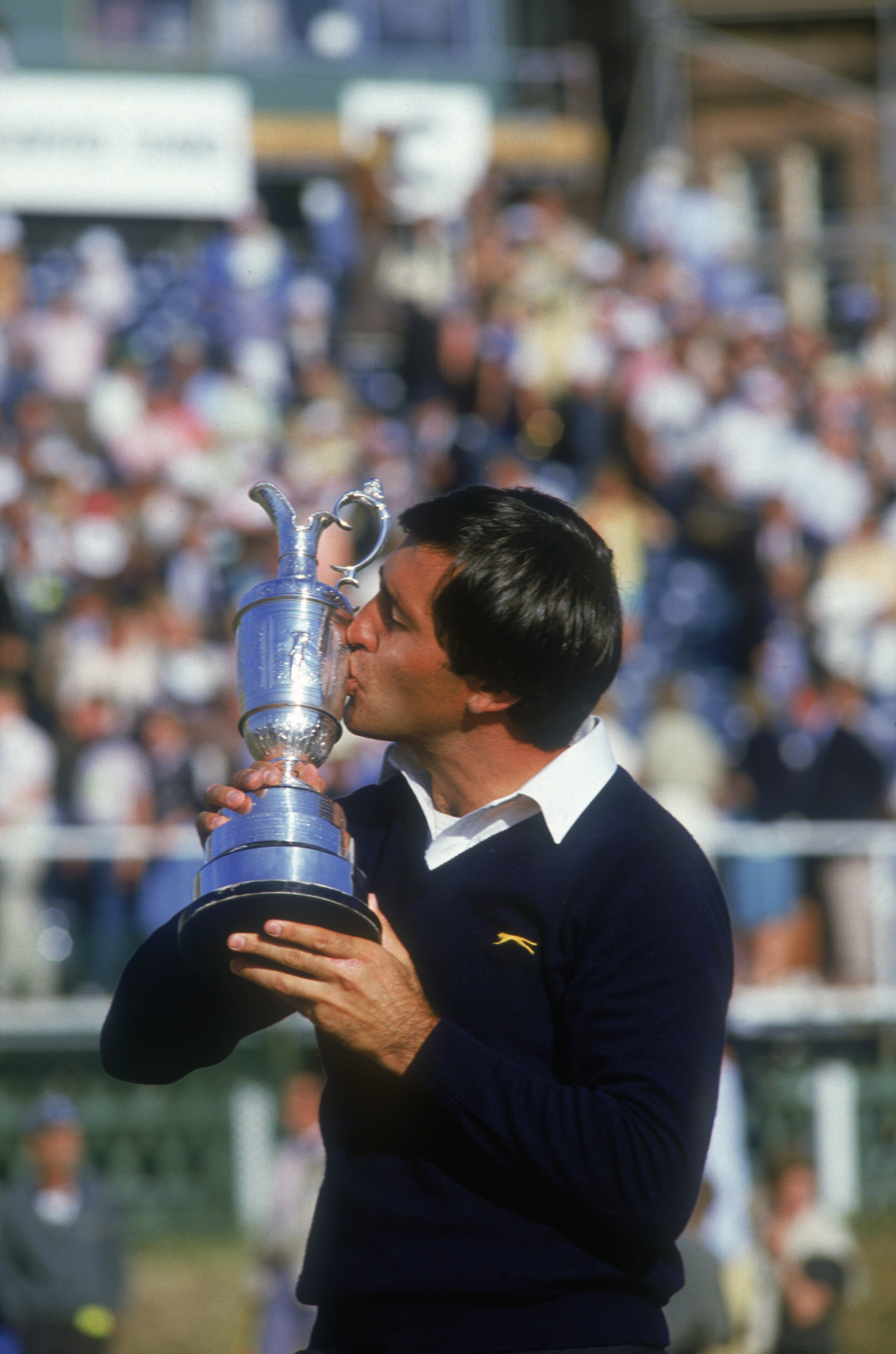 Spanish golfer Severiano Ballesteros wins the British Open at St Andrews, 21st July 1984. (Photo by Getty Images)