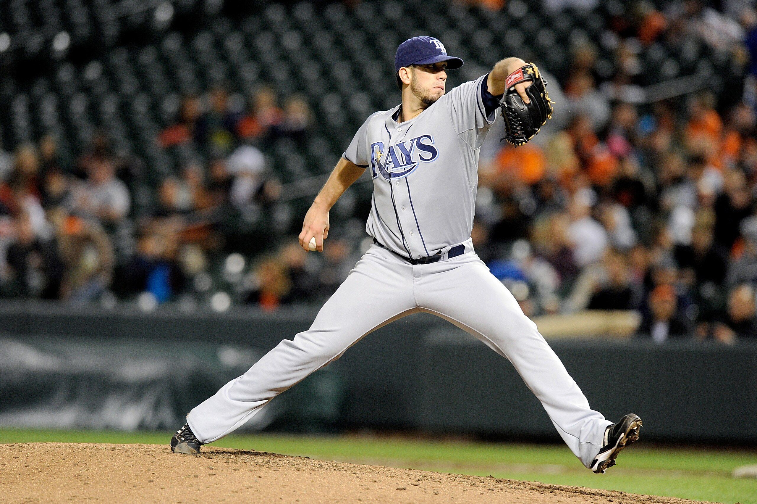 BALTIMORE, MD - MAY 06:  James Shields #33 of the Tampa Bay Rays pitches against the Baltimore Orioles at Oriole Park at Camden Yards on May 6, 2011 in Baltimore, Maryland.  (Photo by Greg Fiume/Getty Images)