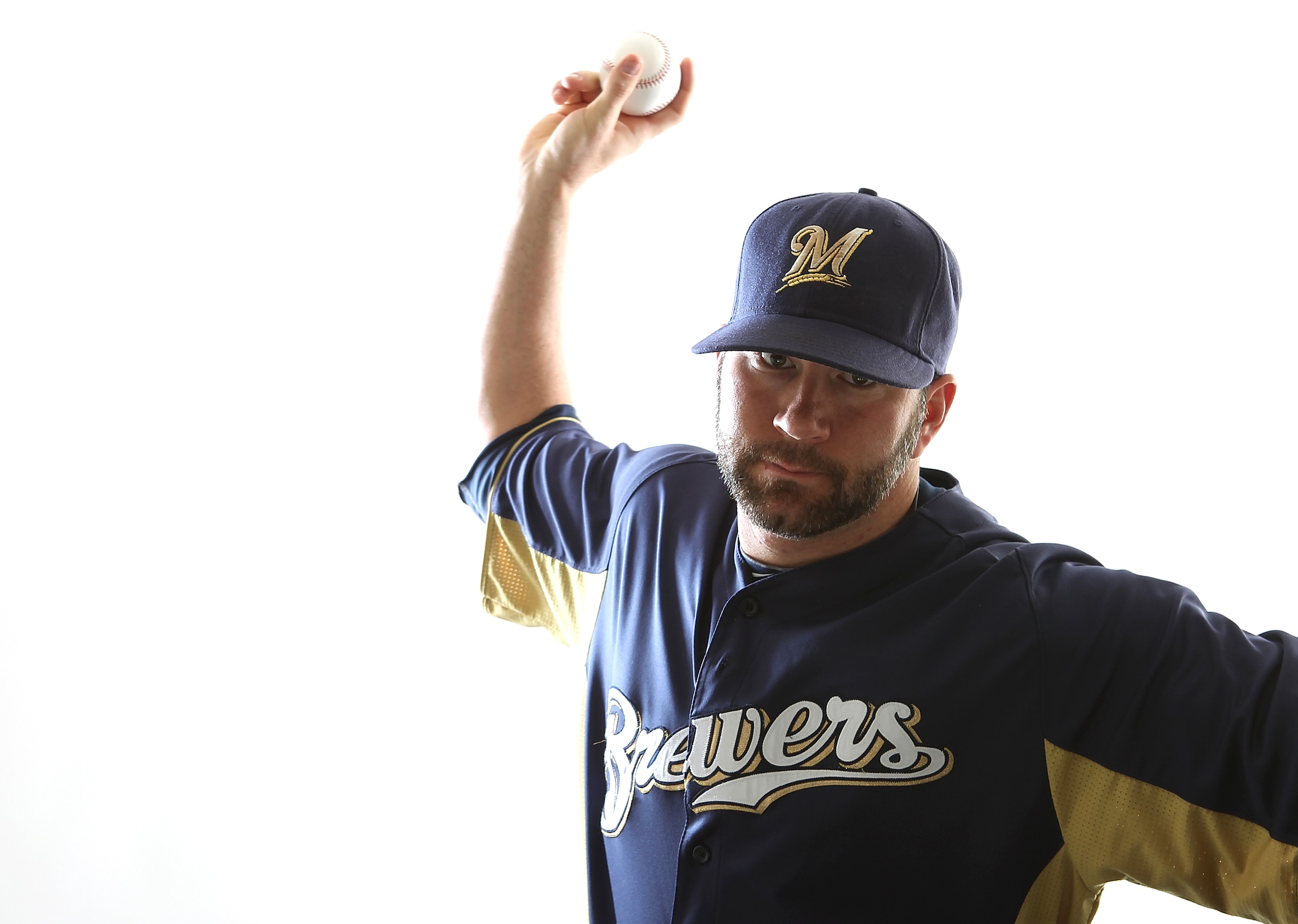 MARYVALE, AZ - FEBRUARY 24:  Shaun Marcum #18 of the Milwaukee Brewers poses for a portrait during Spring Training Media Day on February 24, 2011 at Maryvale Stadium in Maryvale, Arizona.  (Photo by Jonathan Ferrey/Getty Images)