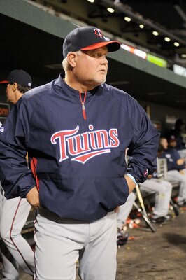 BALTIMORE, MD - APRIL 20:  Manager Ron Gardenhire of the Minnesota Twins watches the game against the Baltimore Orioles at Oriole Park at Camden Yards on April 20, 2011 in Baltimore, Maryland.  (Photo by Greg Fiume/Getty Images)