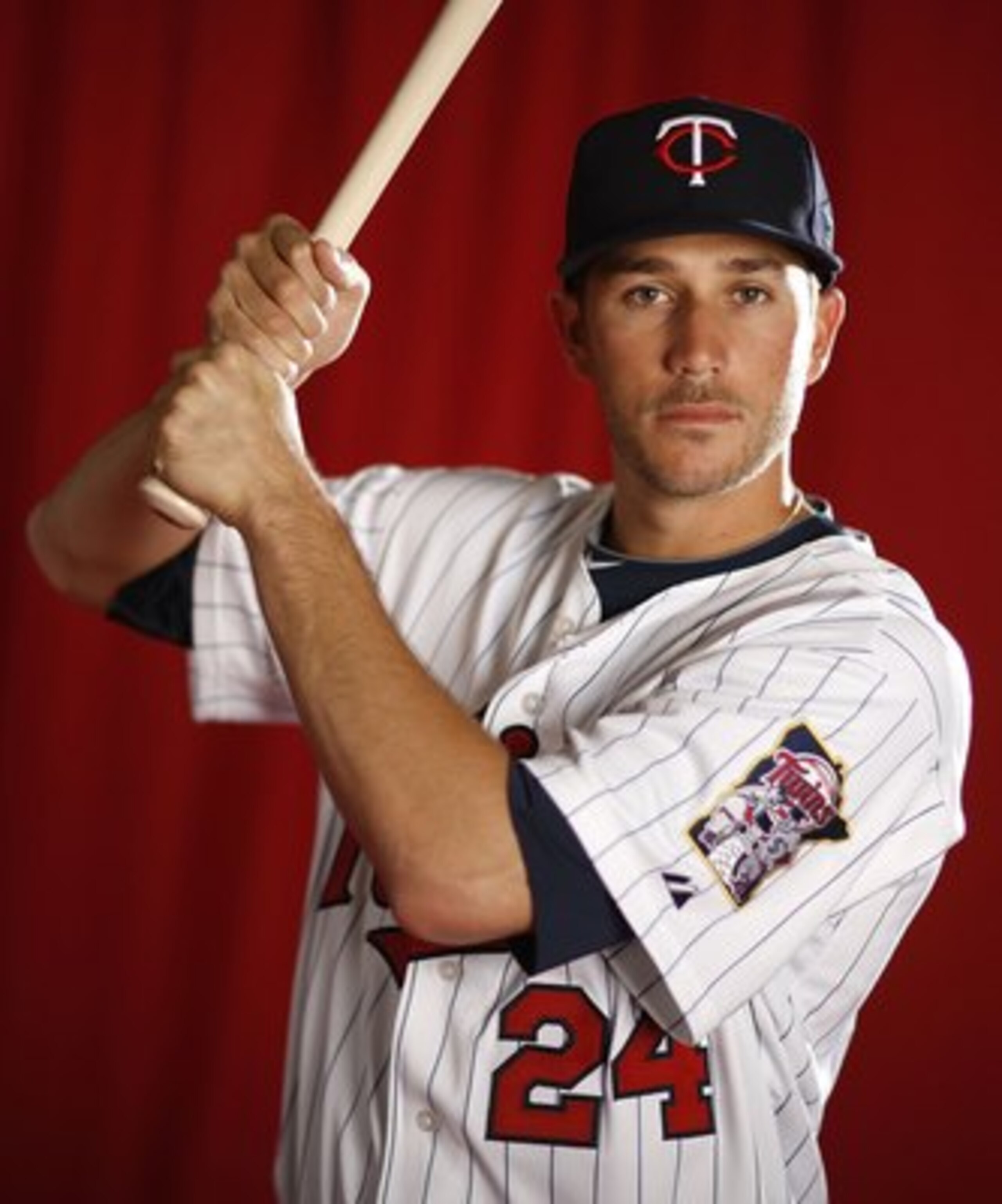 FT. MYERS, FL - MARCH 01:  Trevor Plouffe #24 of the Minnesota Twins poses during photo day at Hammond Stadium on March 1, 2010 in Ft. Myers, Florida.  (Photo by Gregory Shamus/Getty Images)