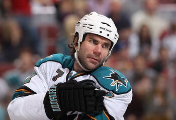 GLENDALE, AZ - MARCH 26:  Niclas Wallin #7 of the San Jose Sharks during the NHL game against the Phoenix Coyotes at Jobing.com Arena on March 26, 2011 in Glendale, Arizona.  The Sharks defeated the Coyotes 4-1.  (Photo by Christian Petersen/Getty Images)