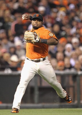 SAN FRANCISCO, CA - APRIL 22: Pablo Sandoval #48 of the San Francisco Giants in action against the Atlanta Braves at AT&T Park on April 22, 2011 in San Francisco, California.  (Photo by Ezra Shaw/Getty Images)
