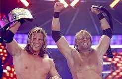 Curt Hawkins and Zack Ryder as WWE Tag Team Champions