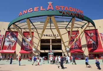 ANAHEIM, CA - JULY 13:  General view of atmosphere outside the 81st MLB All-Star Game at Angel Stadium of Anaheim on July 13, 2010 in Anaheim, California.  (Photo by Stephen Dunn/Getty Images)