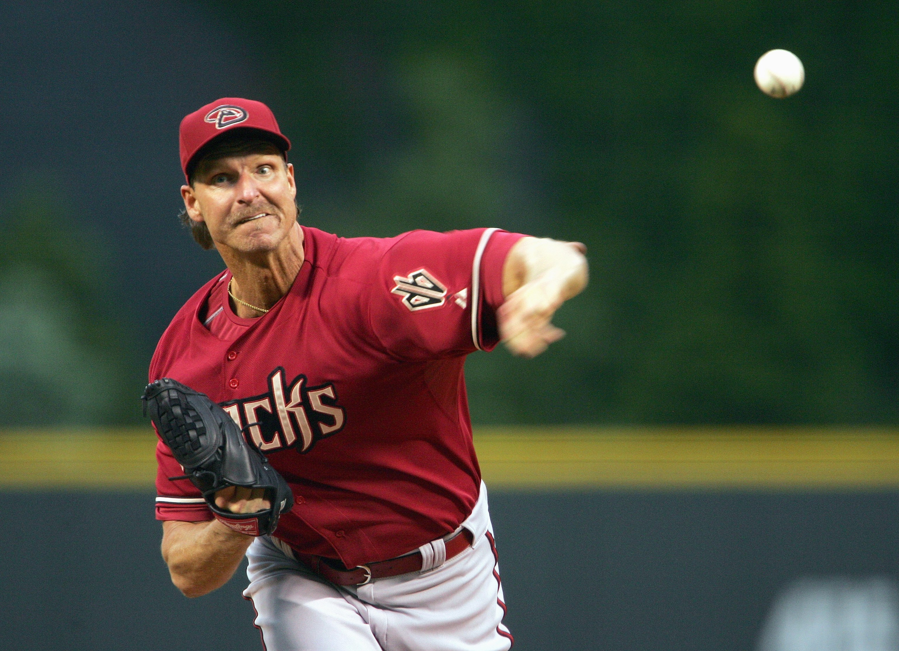 DENVER - MAY 15: Starting pitcher Randy Johnson #51 of the Arizona Diamondbacks delivers the pitch against the Colorado Rockies on May 15, 2007 at Coors Field in Denver, Colorado. (Photo by Doug Pensinger/Getty Images)