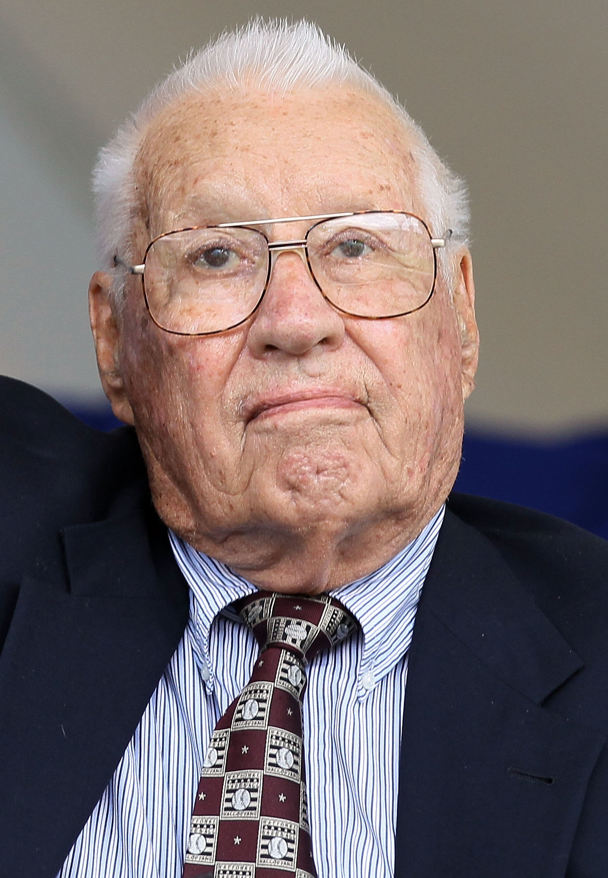 COOPERSTOWN, NY - JULY 25:  Hall of Famer Bob Feller attends the Baseball Hall of Fame induction ceremony at Clark Sports Center on July 25, 20010 in Cooperstown, New York.  (Photo by Jim McIsaac/Getty Images)