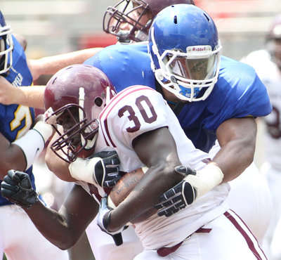 A solid run stopper and a sack threat too. P.J. Jones will be seeing some early playing time.