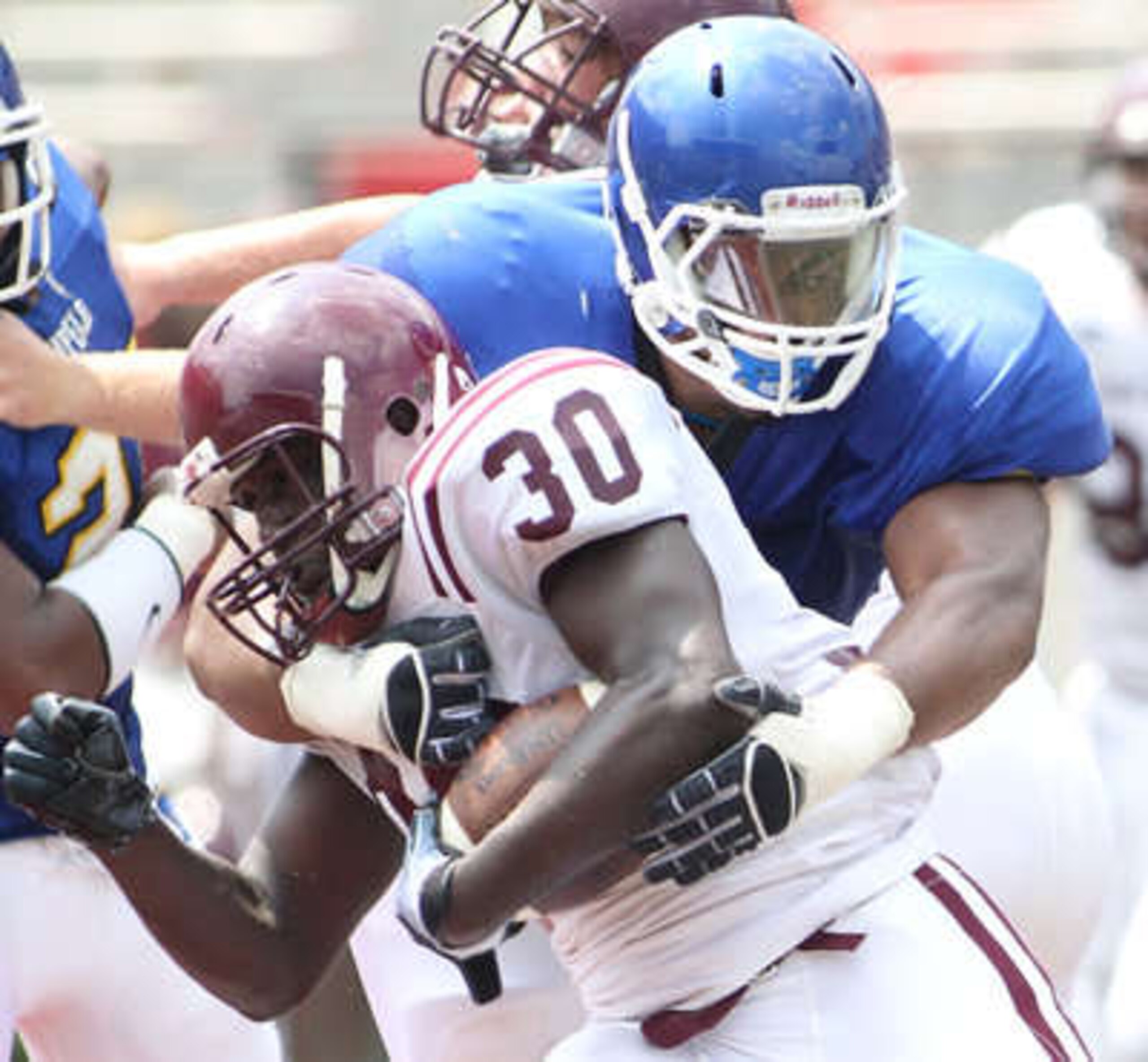 A solid run stopper and a sack threat too. P.J. Jones will be seeing some early playing time.