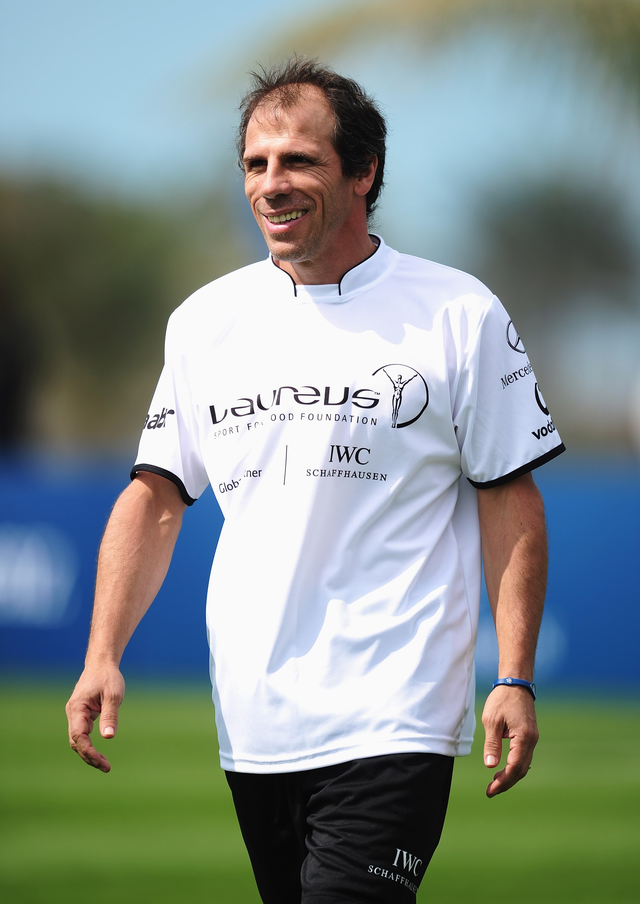 ABU DHABI, UNITED ARAB EMIRATES - FEBRUARY 07: Gianfranco Zola during the Laureus Football Challenge presented by IWC Schaffhausen as part of the 2011 Laureus World Sports Awards at the Emirates Palace on February 7, 2011 in Abu Dhabi, United Arab Emirate ABU DHABI, UNITED ARAB EMIRATES - FEBRUARY 07: Gianfranco Zola during the Laureus Football Challenge presented by IWC Schaffhausen as part of the 2011 Laureus World Sports Awards at the Emirates Palace on February 7, 2011 in Abu Dhabi, United Arab Emirate