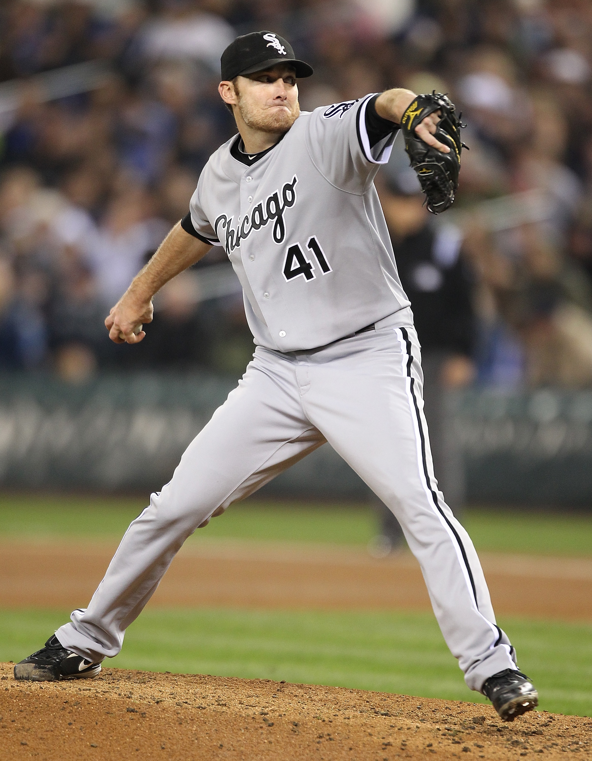 SEATTLE - MAY 06:  Starter Philip Humber #41 of the Chicago White Sox pitches against the Seattle Mariners at Safeco Field on May 6, 2011 in Seattle, Washington. (Photo by Otto Greule Jr/Getty Images)