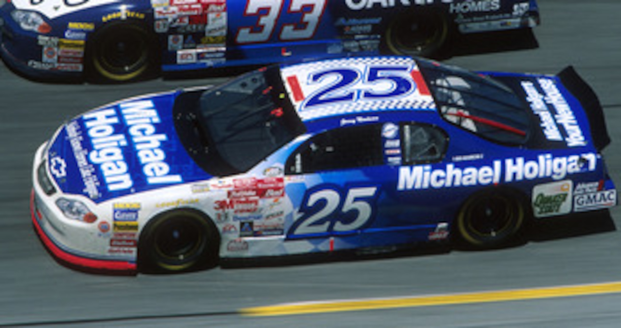 20 Feb 2000:  Jerry Nadeau #25 races in the Daytona 500 at Daytona International Speedway in Daytona Beach, Florida. Mandatory Credit: Jamie Squire/ALLSPORT
