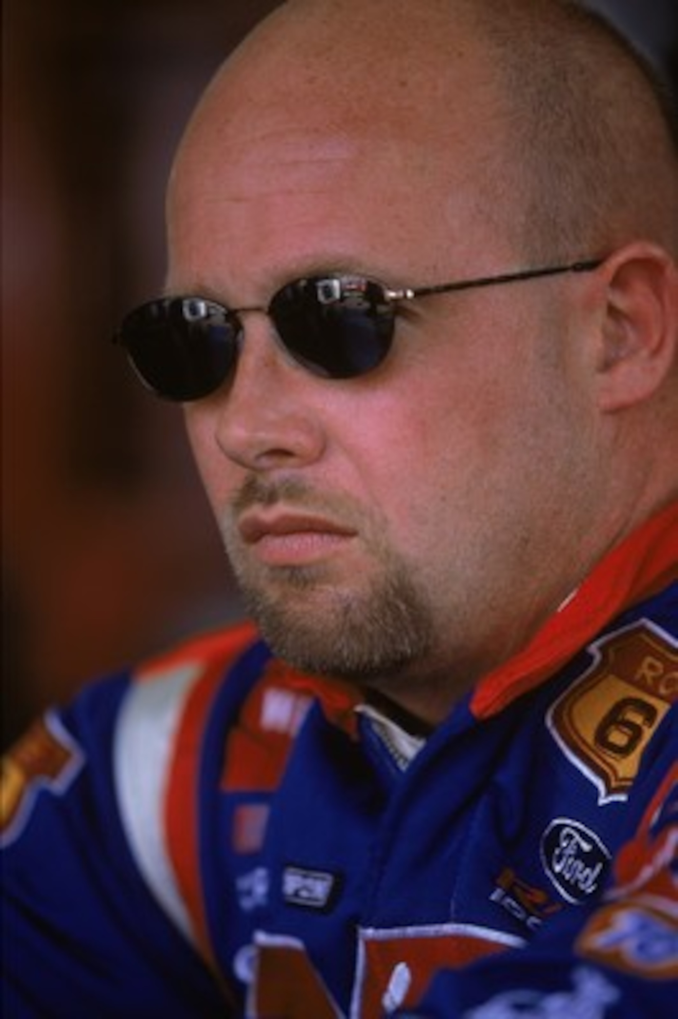 28 Jul 2001:  A close up of driver Todd Bodine #66 who drives the Ford Taurus for Haas/Carter Racing during the Pennsylvania 500, part of the NASCAR Winston Cup Series at the Pocono Raceway in Long Pond, Pennsylvania.Mandatory Credit: Jamie Squire  /Allsp