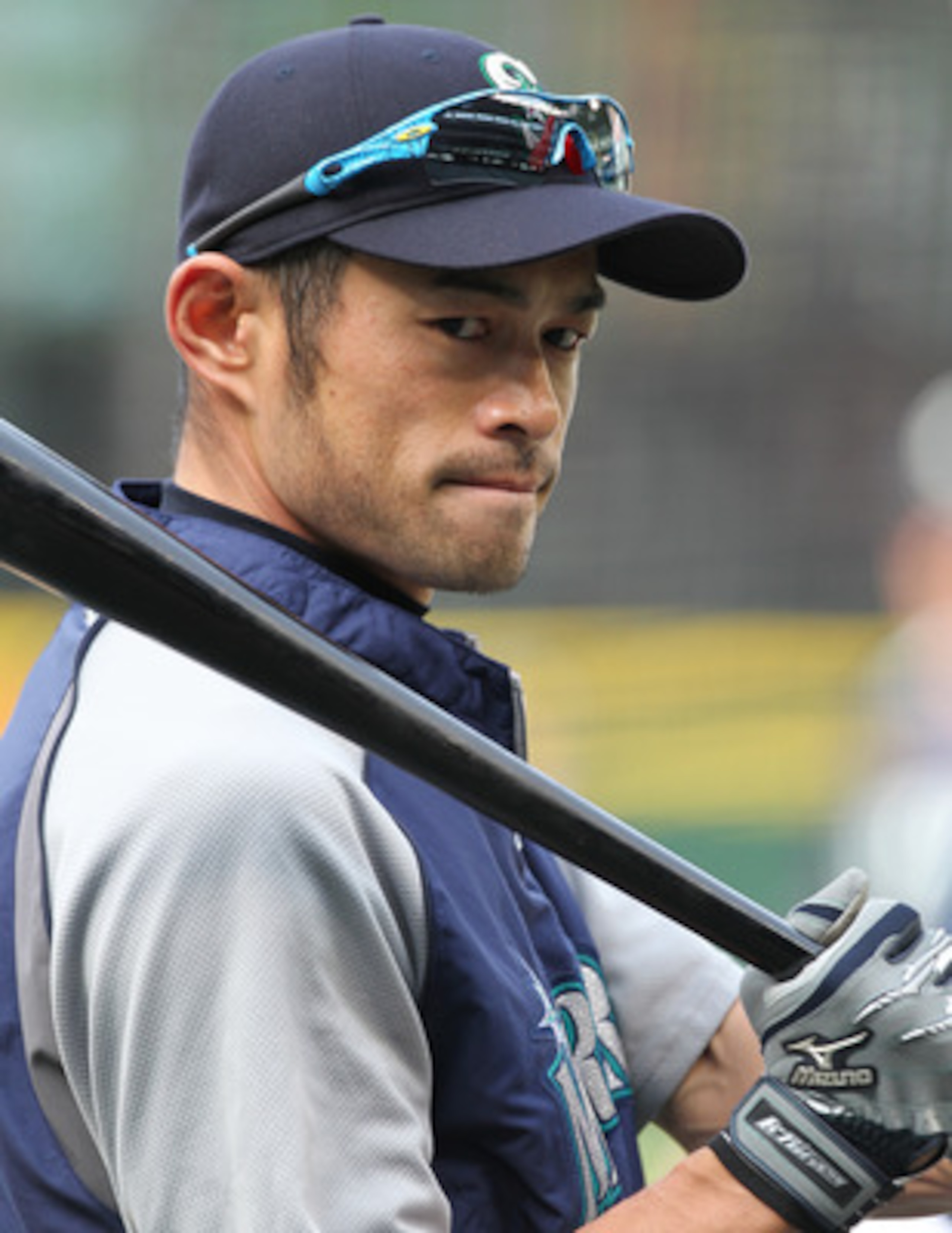 SEATTLE - MAY 04:  Ichiro Suzuki #51 of the Seattle Mariners looks on during batting practice prior to the game against the Texas Rangers at Safeco Field on May 4, 2011 in Seattle, Washington. (Photo by Otto Greule Jr/Getty Images)