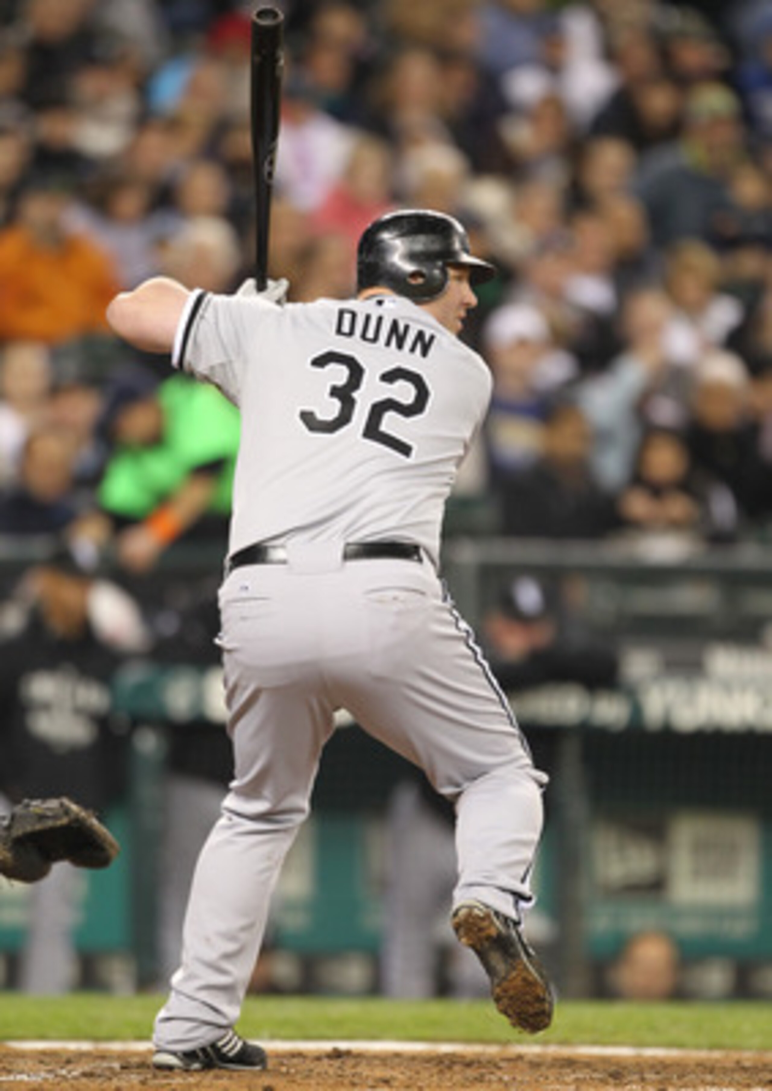 SEATTLE - MAY 06: Adam Dunn #32 of the Chicago White Sox bats against the Seattle Mariners at Safeco Field on May 6, 2011 in Seattle, Washington. The Mariners won 3-2. (Photo by Otto Greule Jr/Getty Images) SEATTLE - MAY 06: Adam Dunn #32 of the Chicago White Sox bats against the Seattle Mariners at Safeco Field on May 6, 2011 in Seattle, Washington. The Mariners won 3-2. (Photo by Otto Greule Jr/Getty Images)
