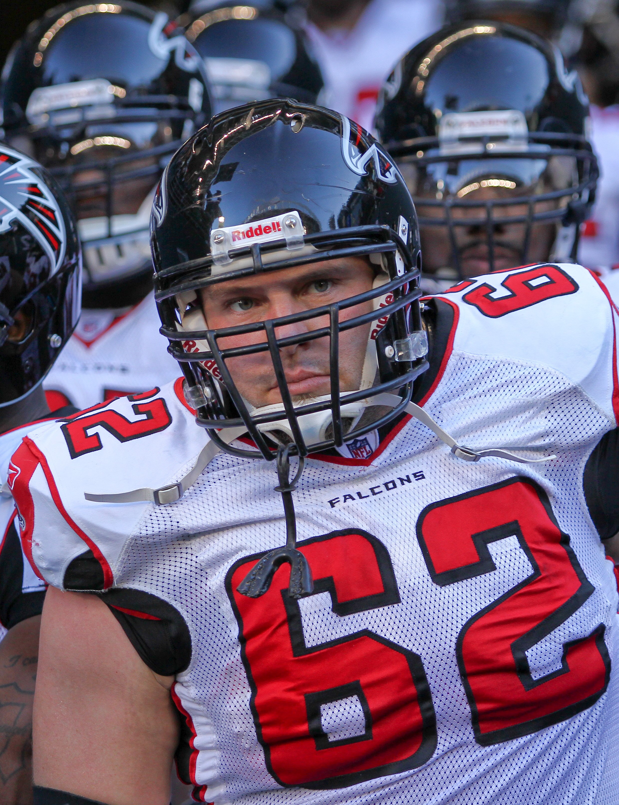SEATTLE, WA - DECEMBER 19:  Center Todd McClure #62 of the Atlanta Falcons waits to take the field with teammates prior to the game against the Seattle Seahawks at Qwest Field on December 19, 2010 in Seattle, Washington. (Photo by Otto Greule Jr/Getty Ima