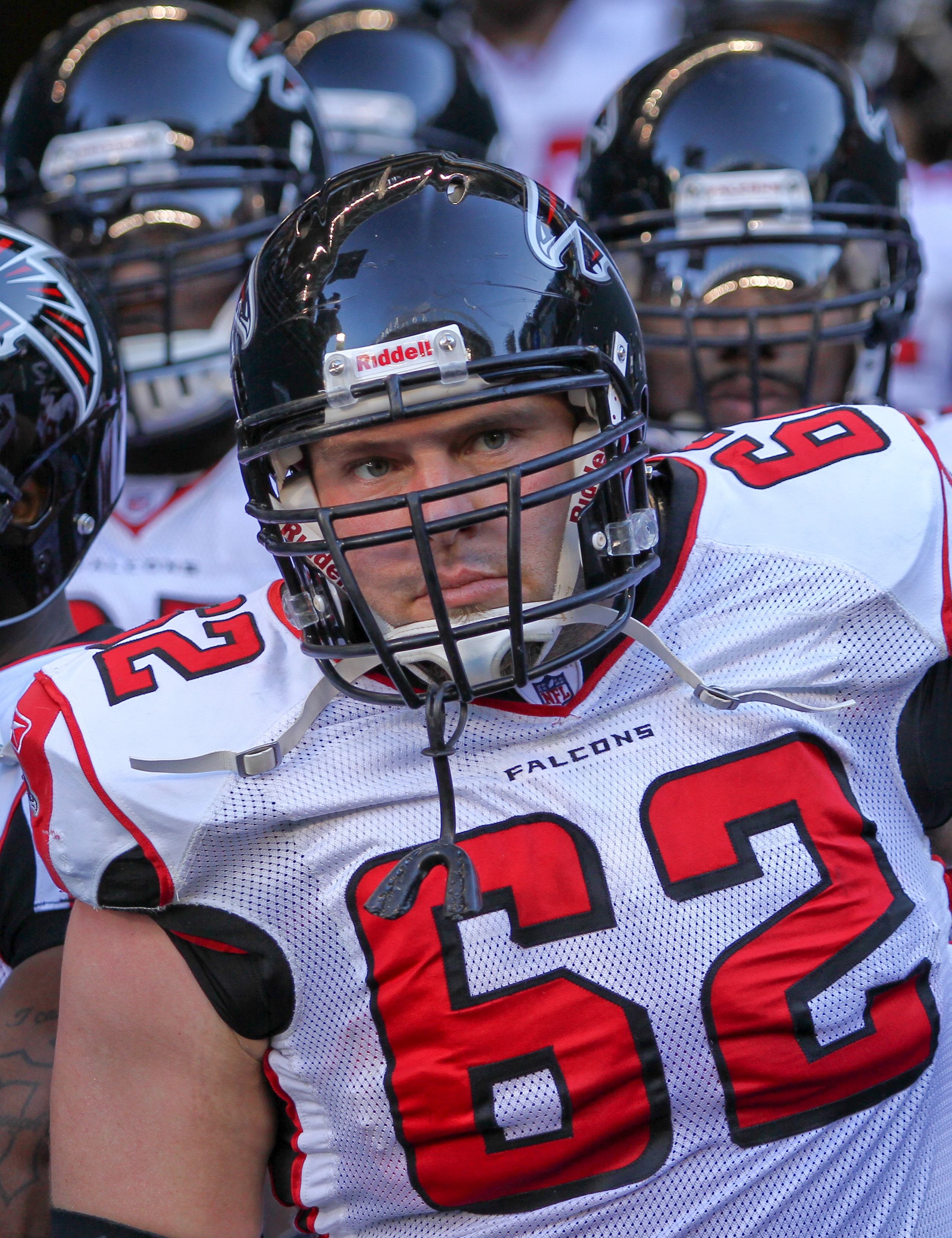 SEATTLE, WA - DECEMBER 19:  Center Todd McClure #62 of the Atlanta Falcons waits to take the field with teammates prior to the game against the Seattle Seahawks at Qwest Field on December 19, 2010 in Seattle, Washington. (Photo by Otto Greule Jr/Getty Ima