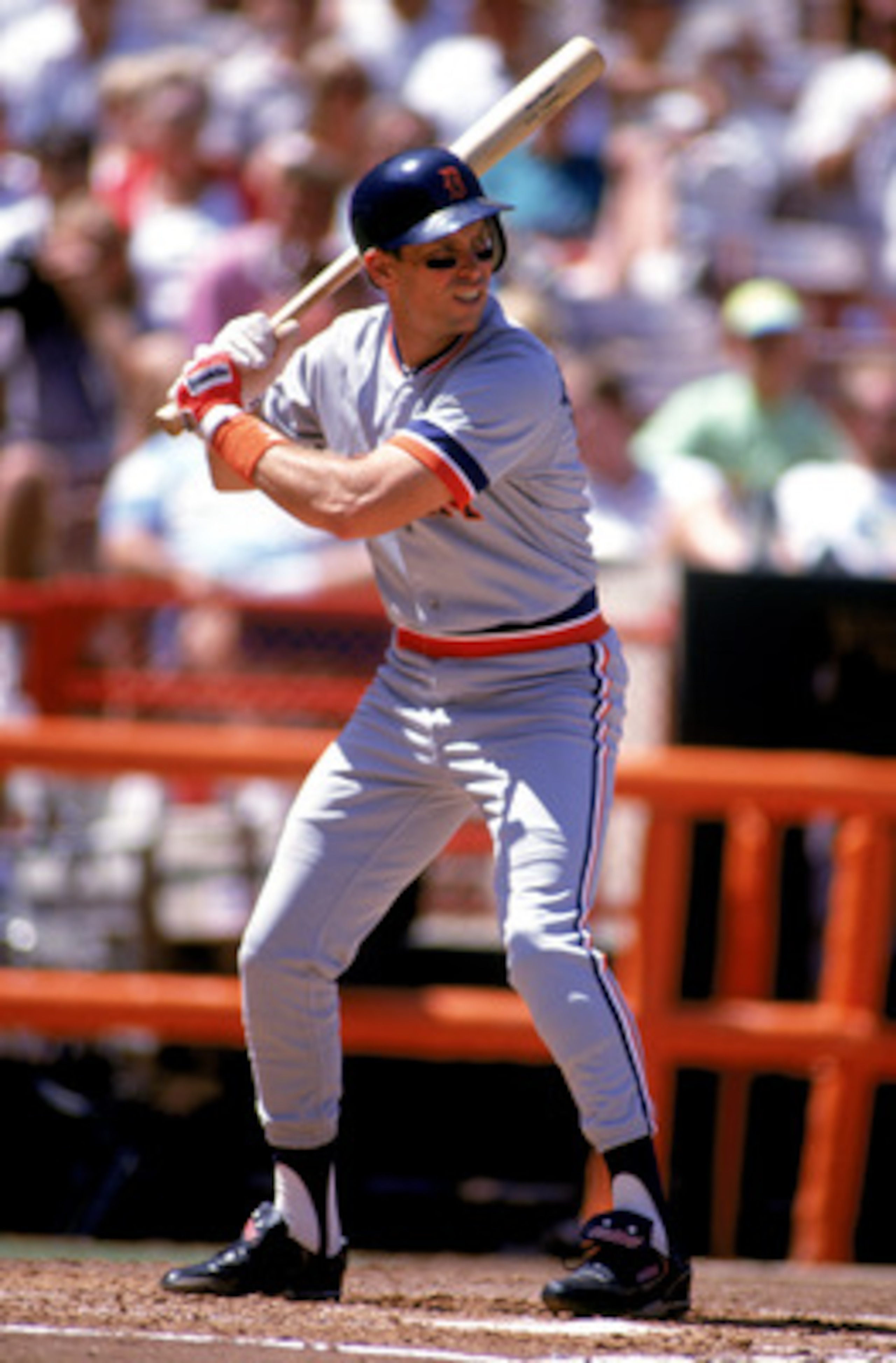 ANAHEIM, CA - 1991: Alan Trammell #3 of the Detroit Tigers bats during a game in the 1991 season against the California Angels at Anaheim Stadium in Anaheim, California. (Photo by Ken Levine/Getty Images) ANAHEIM, CA - 1991: Alan Trammell #3 of the Detroit Tigers bats during a game in the 1991 season against the California Angels at Anaheim Stadium in Anaheim, California. (Photo by Ken Levine/Getty Images)