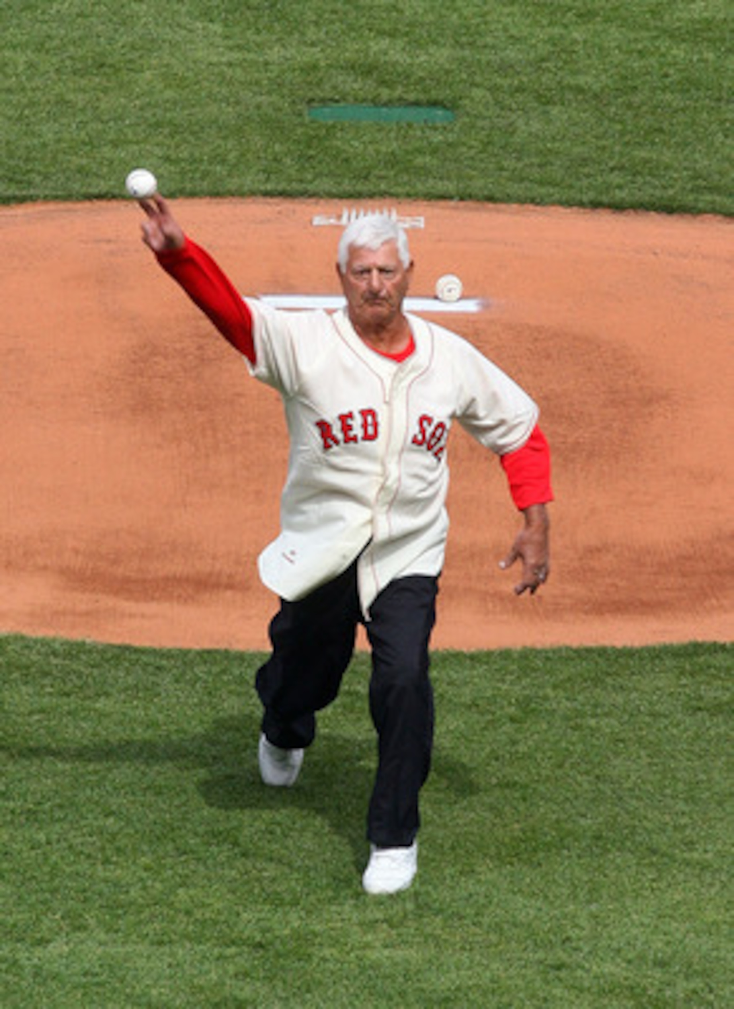 BOSTON, MA - APRIL 8: Former Boston Red Sox Carl Yastrzemski throws out the first pitch before the game against teh New York Yankees on Opening Day at Fenway Park on April 8, 2011 in Boston, Massachusetts. (Photo by Gail Oskin/Getty Images) BOSTON, MA - APRIL 8: Former Boston Red Sox Carl Yastrzemski throws out the first pitch before the game against teh New York Yankees on Opening Day at Fenway Park on April 8, 2011 in Boston, Massachusetts. (Photo by Gail Oskin/Getty Images)