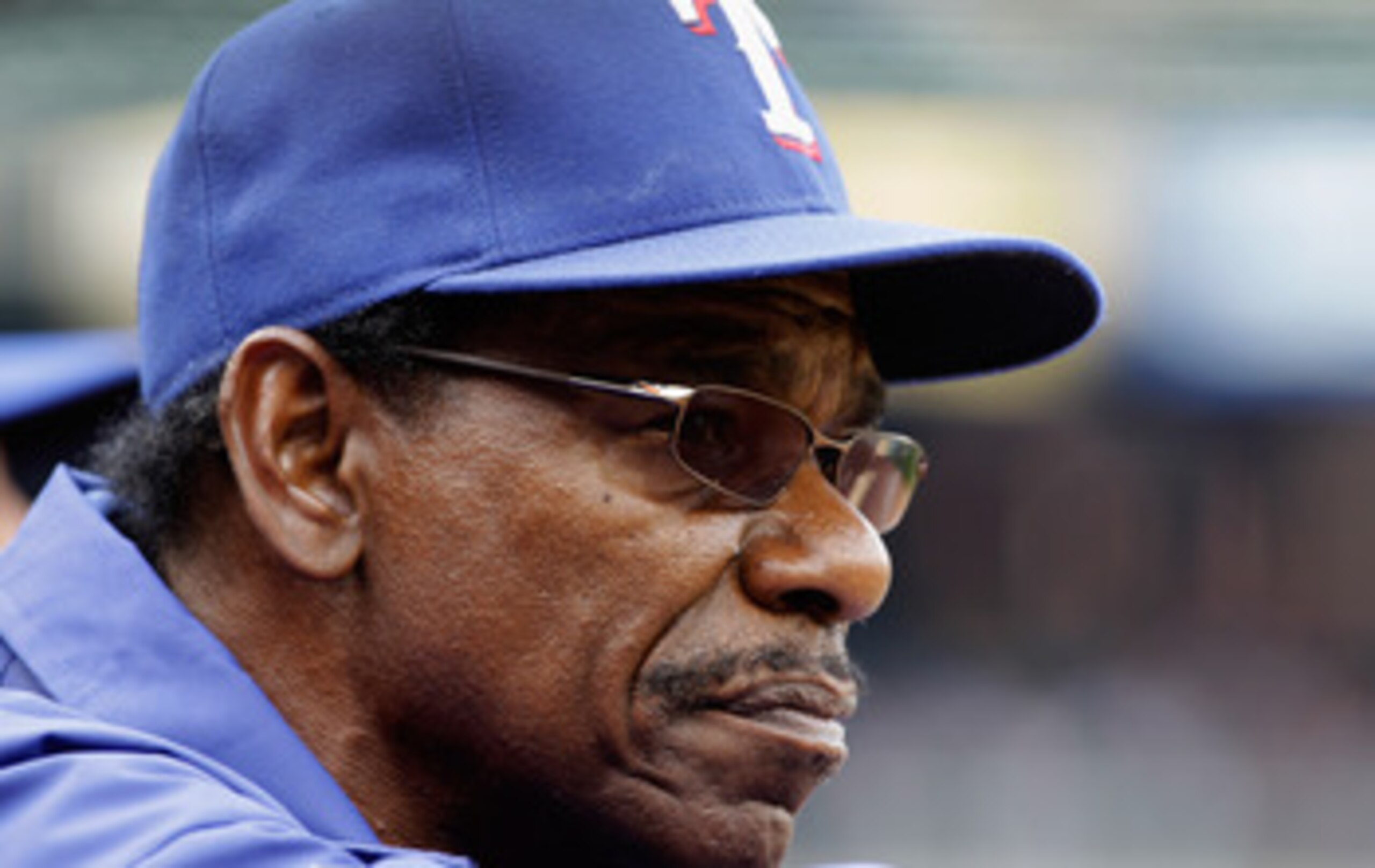 BALTIMORE, MD - APRIL 10: Manager Ron Washington #38 of the Texas Rangers looks on during their game against the Baltimore Oriolesat Oriole Park at Camden Yards on April 10, 2011 in Baltimore, Maryland.  (Photo by Rob Carr/Getty Images)