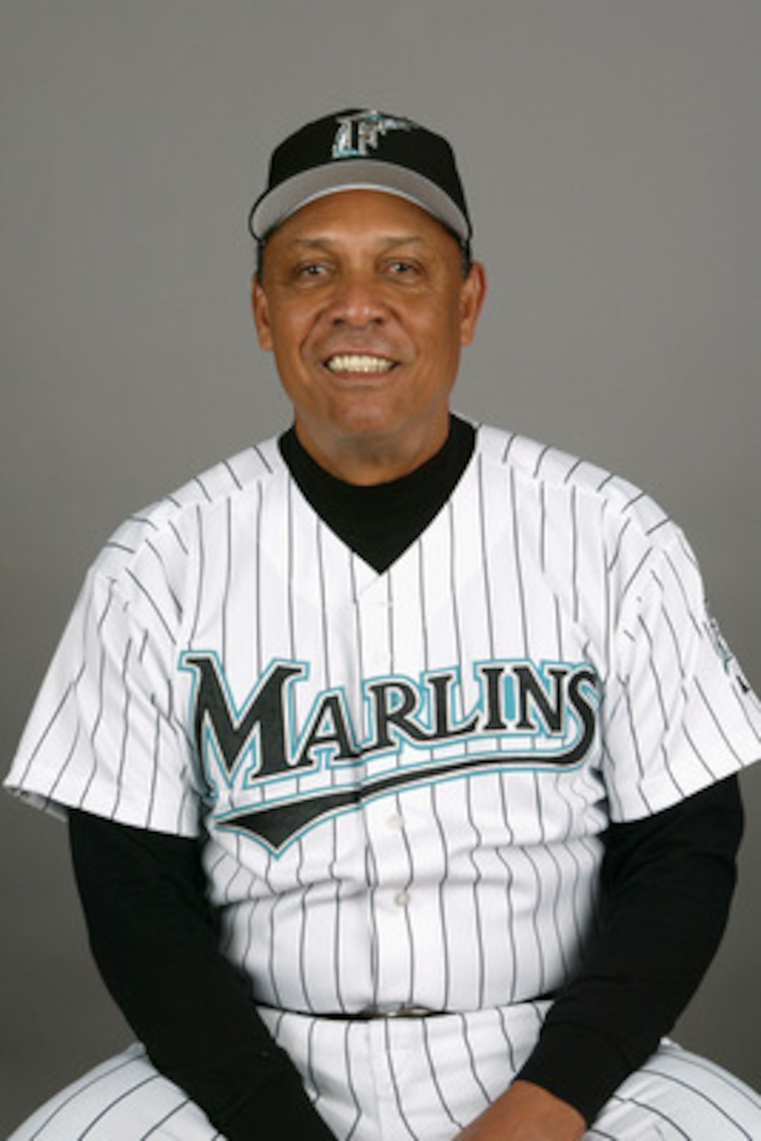 JUPITER, FL - FEBRUARY 28:  Coach Tony Perez of the Florida Marlins during photo day February 28, 2004 at Roger Dean Stadium in Jupiter, Florida. (Photo by Eliot J. Schechter/Getty Images)
