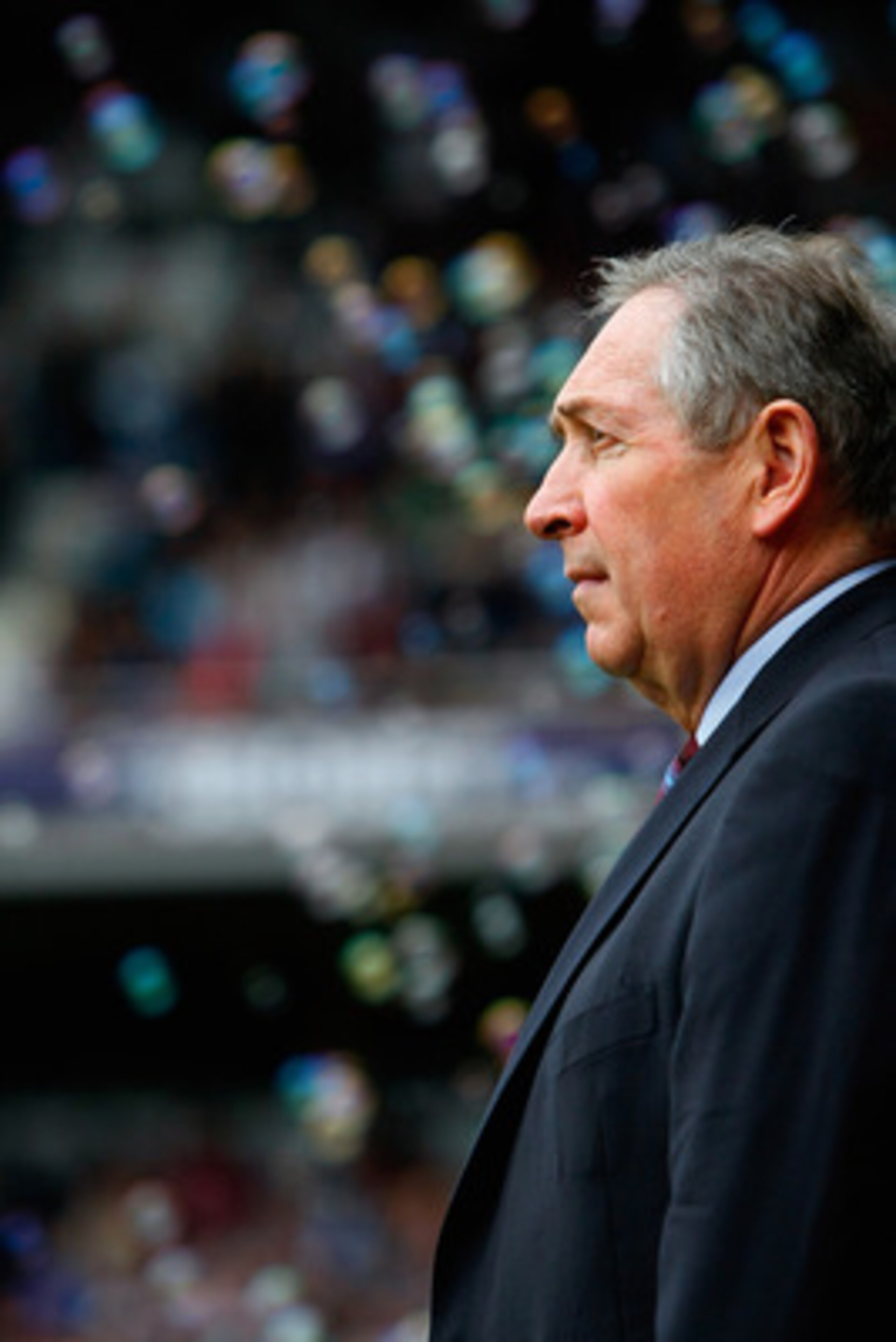 LONDON, ENGLAND - APRIL 16:  Aston Villa manager Gerard Houllier looks thoughtful ahead of the Barclays Premier League match between West Ham United and Aston Villa at the Boleyn Ground on April 16, 2011 in London, England.  (Photo by Tom Dulat/Getty Imag