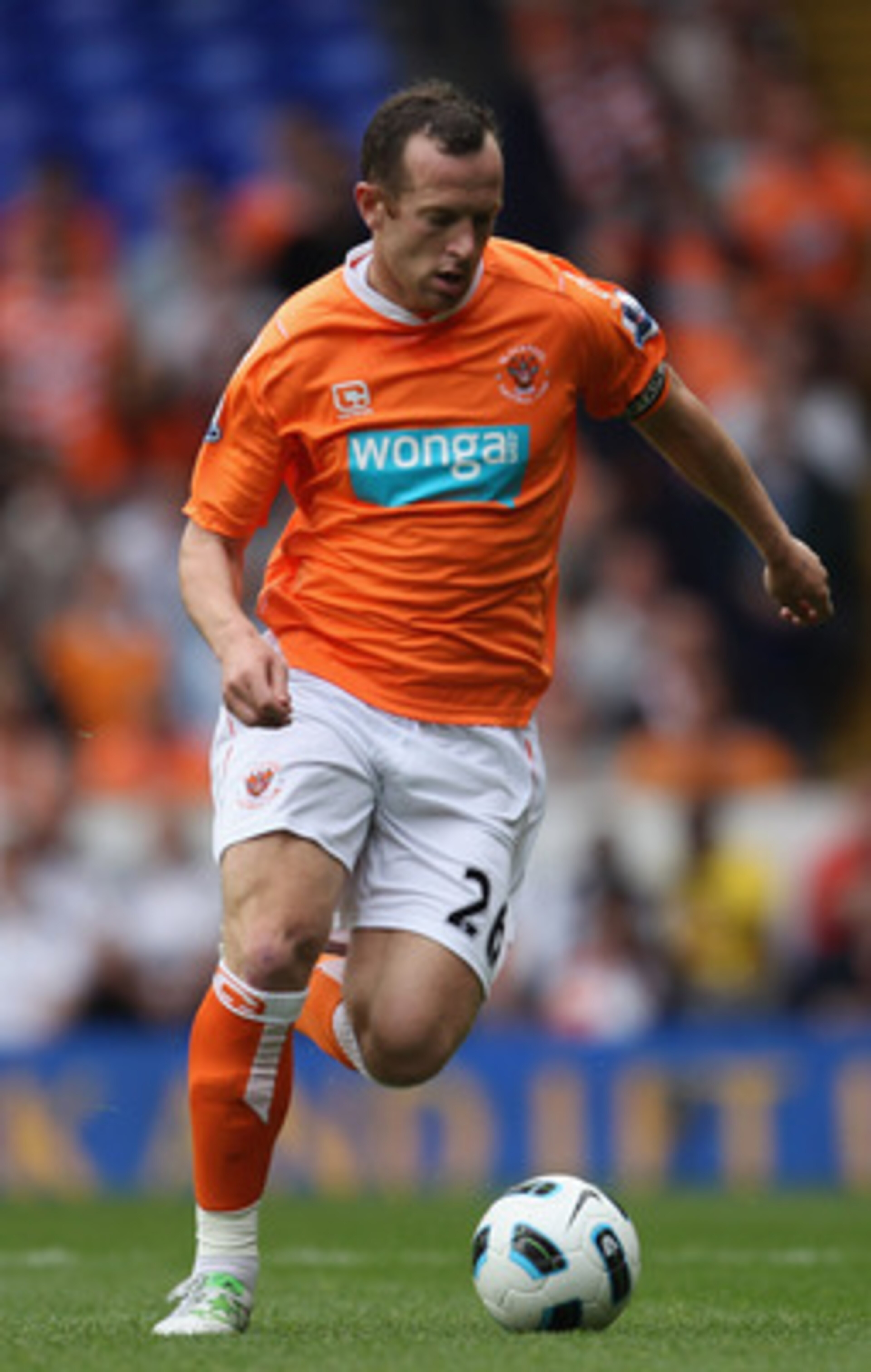 LONDON, UNITED KINGDOM - MAY 07: Charlie Adam of Blackpool on the ball during the Barclays Premier League match between Tottenham Hotspur and Blackpool at White Hart Lane on May 7, 2011 in London, England.  (Photo by Scott Heavey/Getty Images)