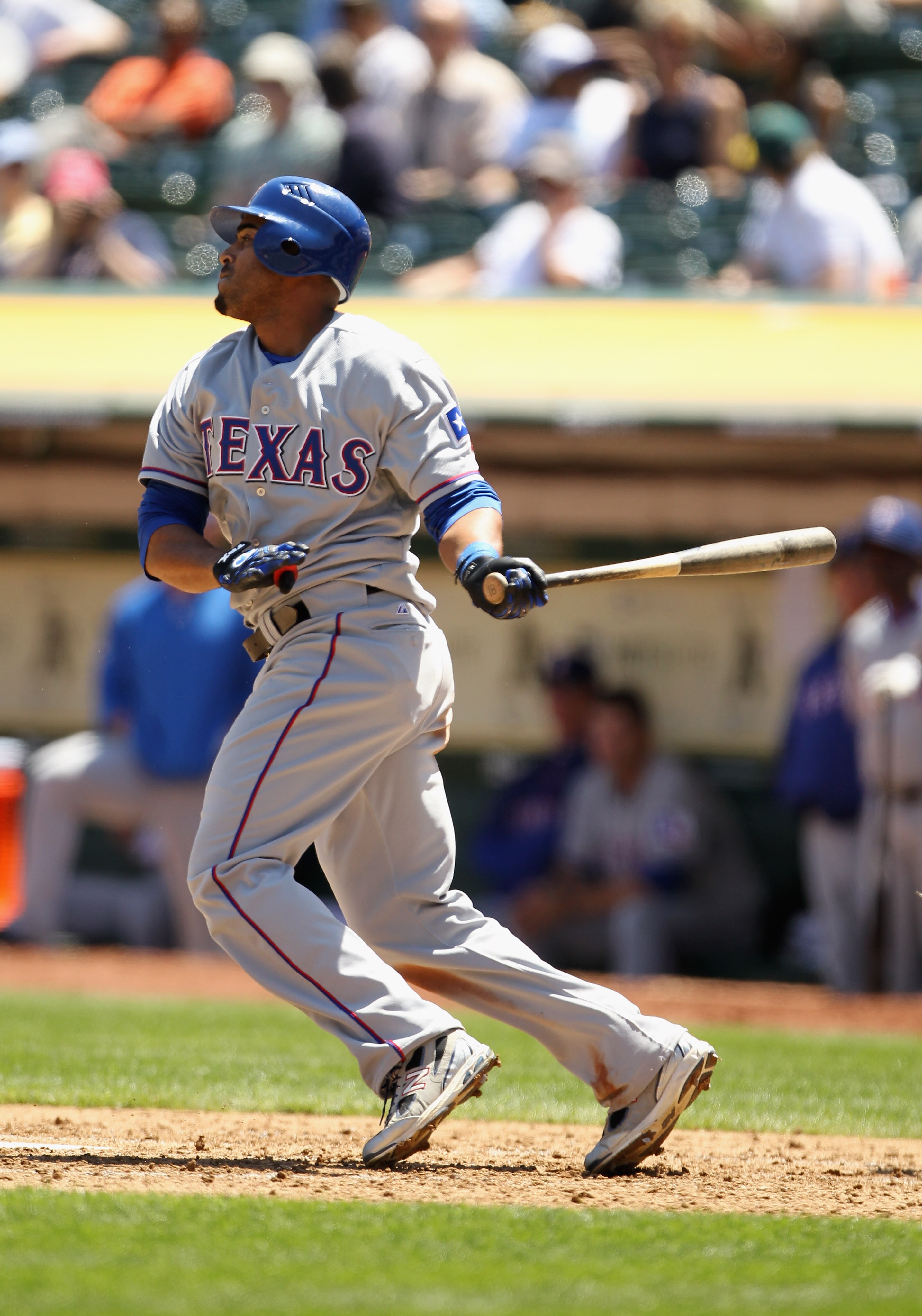 OAKLAND, CA - MAY 02:  Adrian Beltre #29 of the Texas Rangers in action against the Oakland Athletics at Oakland-Alameda County Coliseum on May 2, 2011 in Oakland, California.  (Photo by Ezra Shaw/Getty Images)