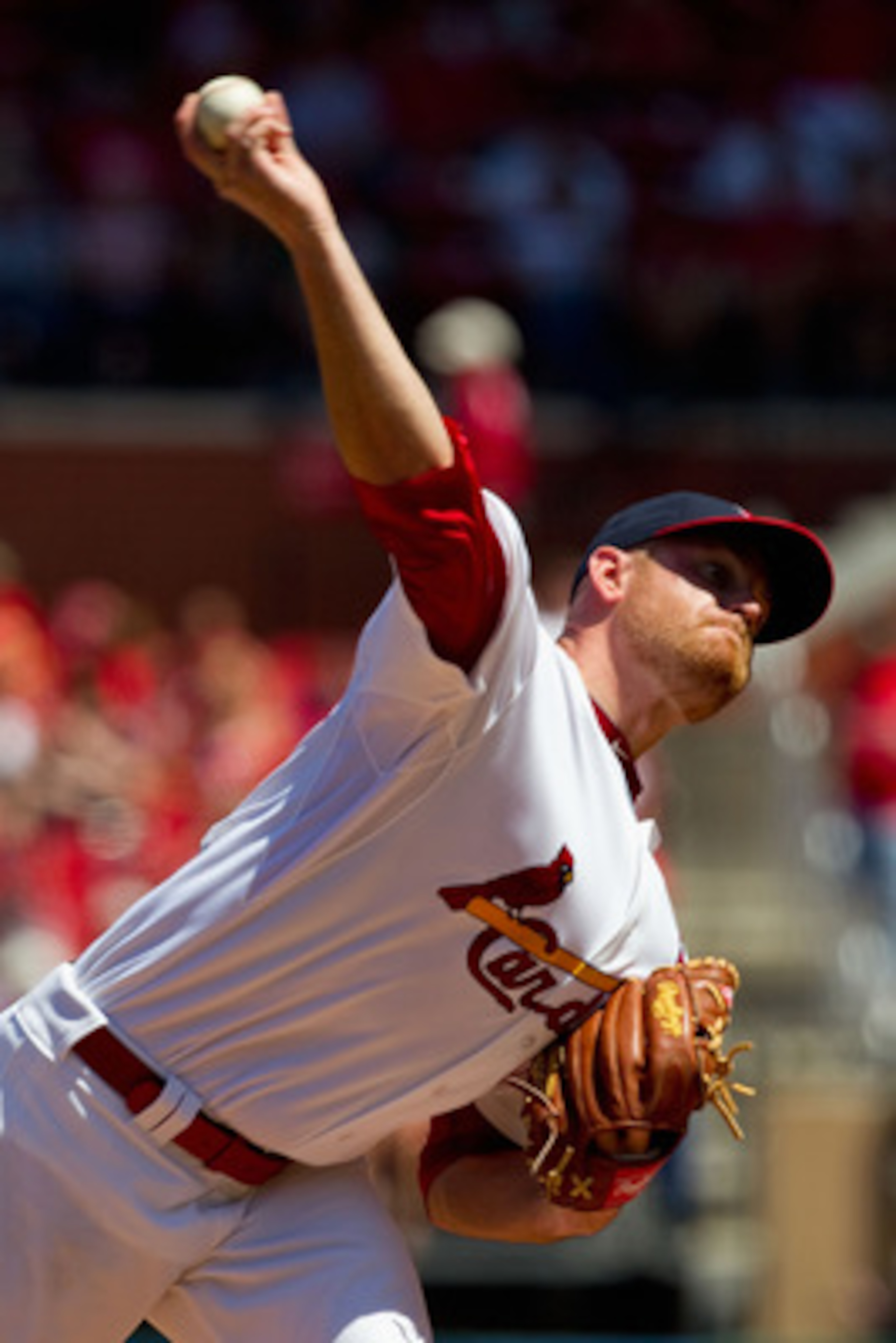 ST. LOUIS, MO - MAY 8: Starter Kyle McClellan #46 of the St. Louis Cardinals pitches against the Milwaukee Brewers at Busch Stadium on May 8, 2011 in St. Louis, Missouri.  (Photo by Dilip Vishwanat/Getty Images)