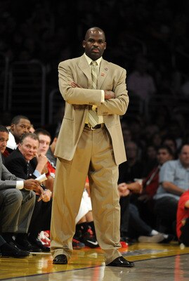 LOS ANGELES, CA - NOVEMBER 07: Head Coach Nate McMillan of the Portland Trail Blazers watches play against the Los Angeles Lakers at the Staples Center on November 7, 2010 in Los Angeles, California. NOTE TO USER: User expressly acknowledges and agrees LOS ANGELES, CA - NOVEMBER 07: Head Coach Nate McMillan of the Portland Trail Blazers watches play against the Los Angeles Lakers at the Staples Center on November 7, 2010 in Los Angeles, California. NOTE TO USER: User expressly acknowledges and agrees