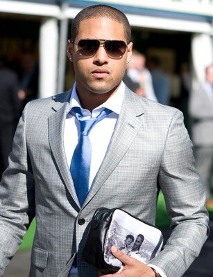 LIVERPOOL, ENGLAND - APRIL 08: England and Liverpool footballer Glen Johnson is seen on Ladies Day at Aintree racecourse on April 08, 2011 in Liverpool, England . (Photo by Alan Crowhurst/ Getty Images)