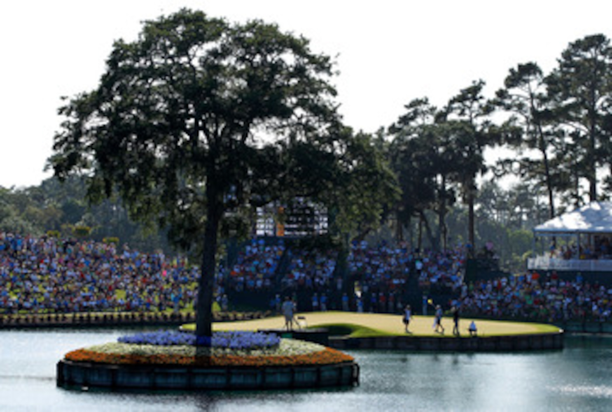 PONTE VEDRA BEACH, FL - MAY 09:  A general view of the 17th green is seen during the final round of THE PLAYERS Championship held at THE PLAYERS Stadium course at TPC Sawgrass on May 9, 2010 in Ponte Vedra Beach, Florida.  (Photo by Scott Halleran/Getty I