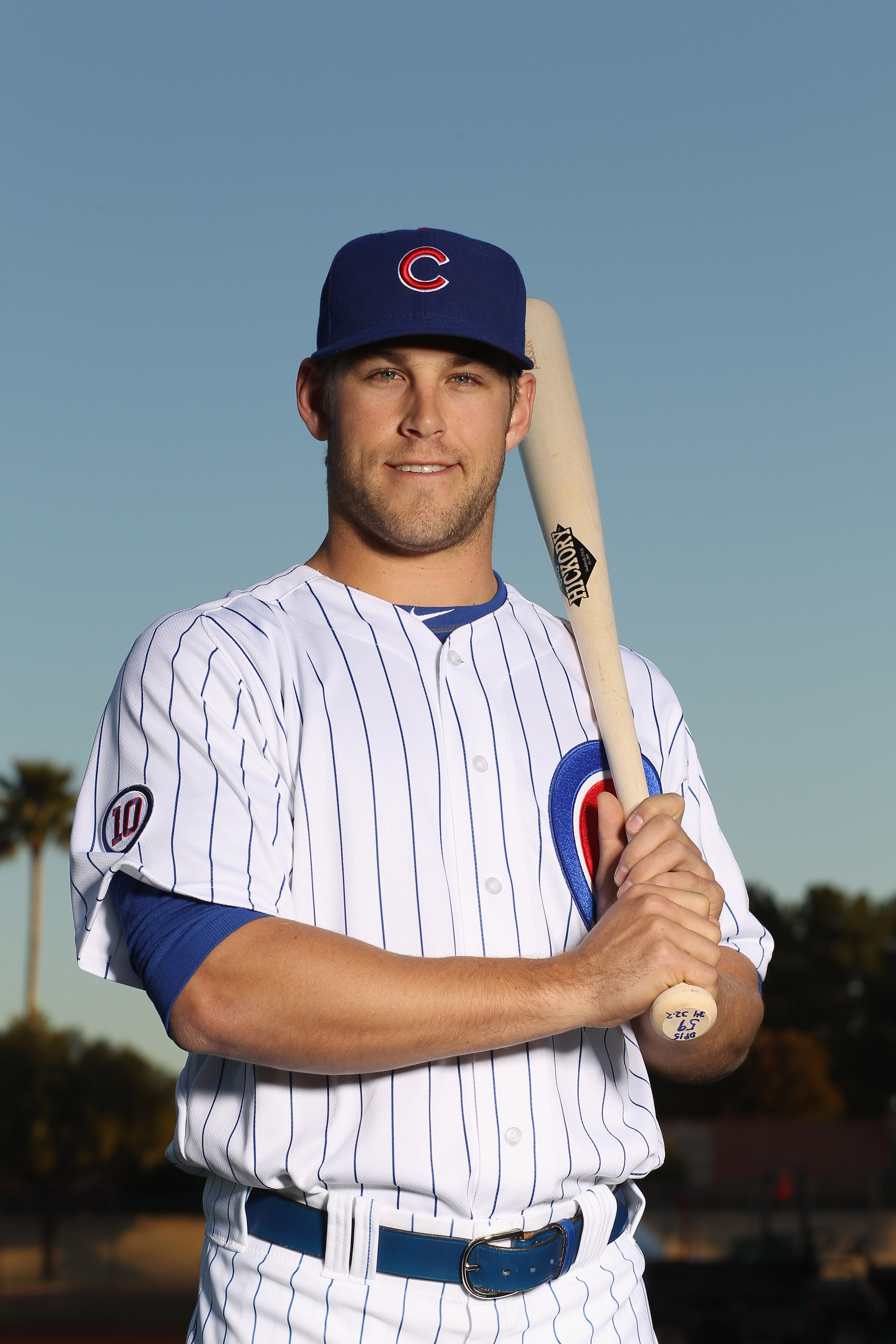 MESA, AZ - FEBRUARY 22:  Brett Jackson #59 of the Chicago Cubs poses for a portrait during media photo day at Finch Park on February 22, 2011 in Mesa, Arizona.  (Photo by Ezra Shaw/Getty Images)