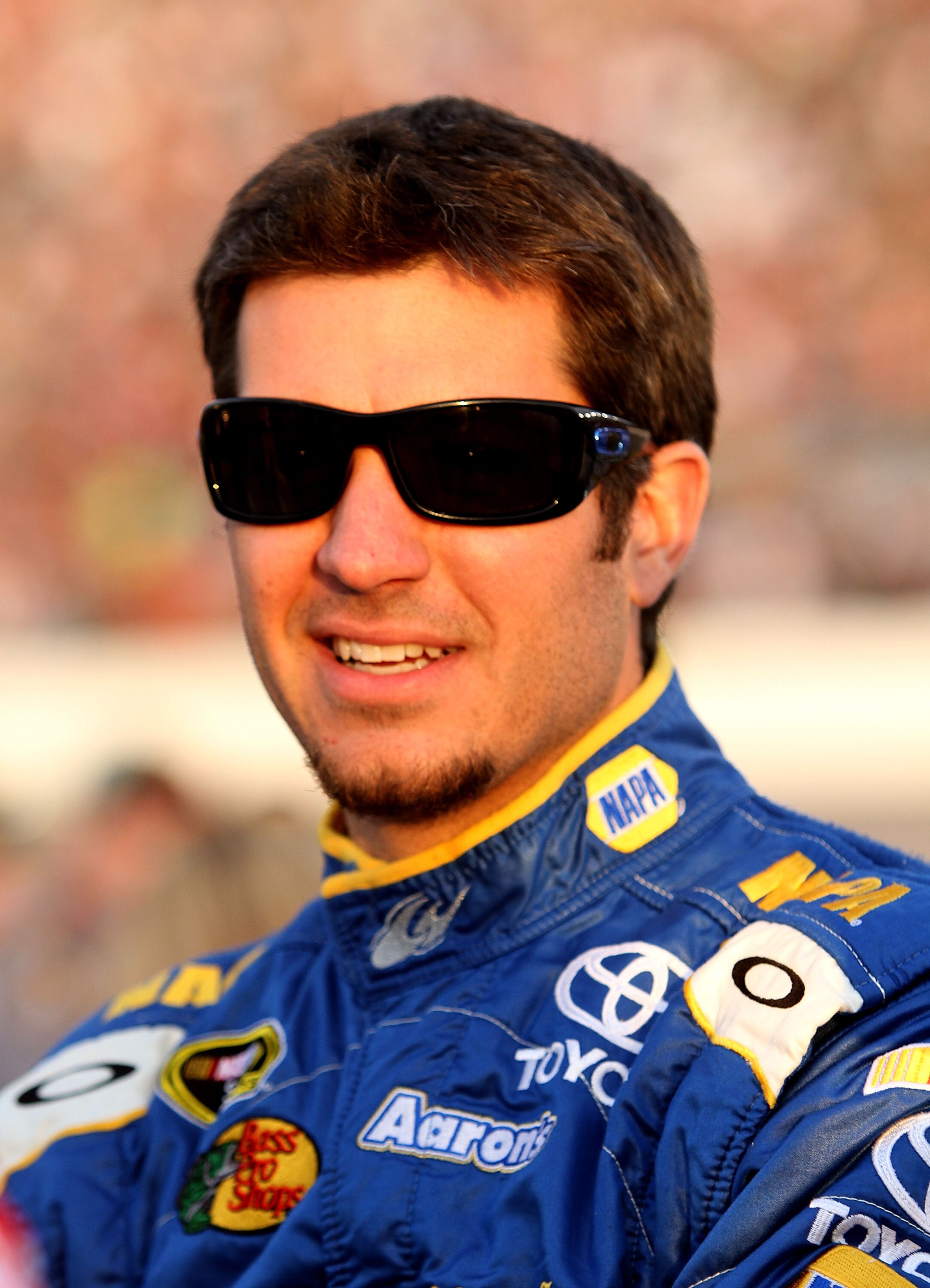 RICHMOND, VA - APRIL 30: Martin Truex Jr., driver of the #56 NAPA Auto Parts Toyota waits on the grid prior to the NASCAR Sprint Cup Series Crown Royal Presents The Matthew & Daniel Hansen 400 at Richmond International Raceway on April 30, 2011 in Richmon
