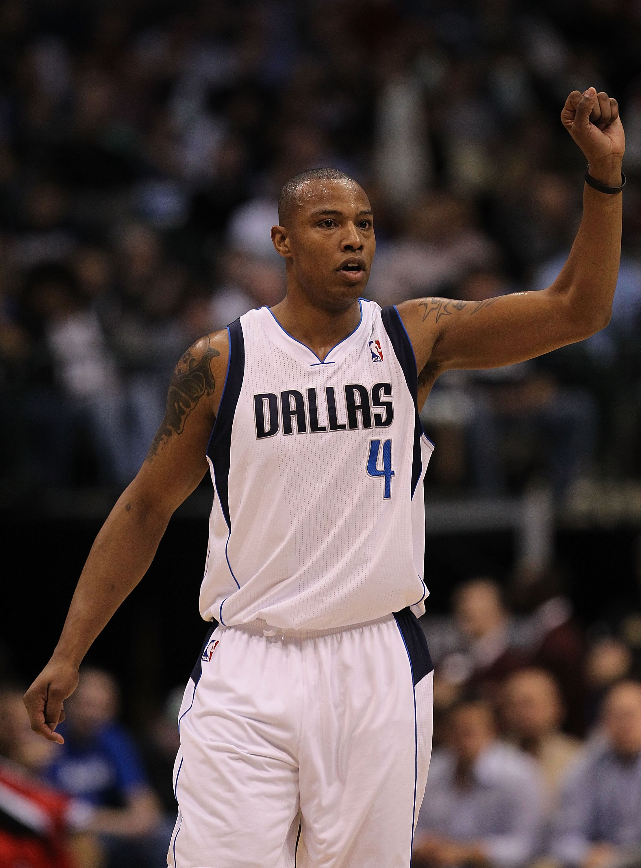 DALLAS, TX - DECEMBER 15:  Forward Caron Butler #4 of the Dallas Mavericks at American Airlines Center on December 15, 2010 in Dallas, Texas. NOTE TO USER: User expressly acknowledges and agrees that, by downloading and or using this photograph, User is c