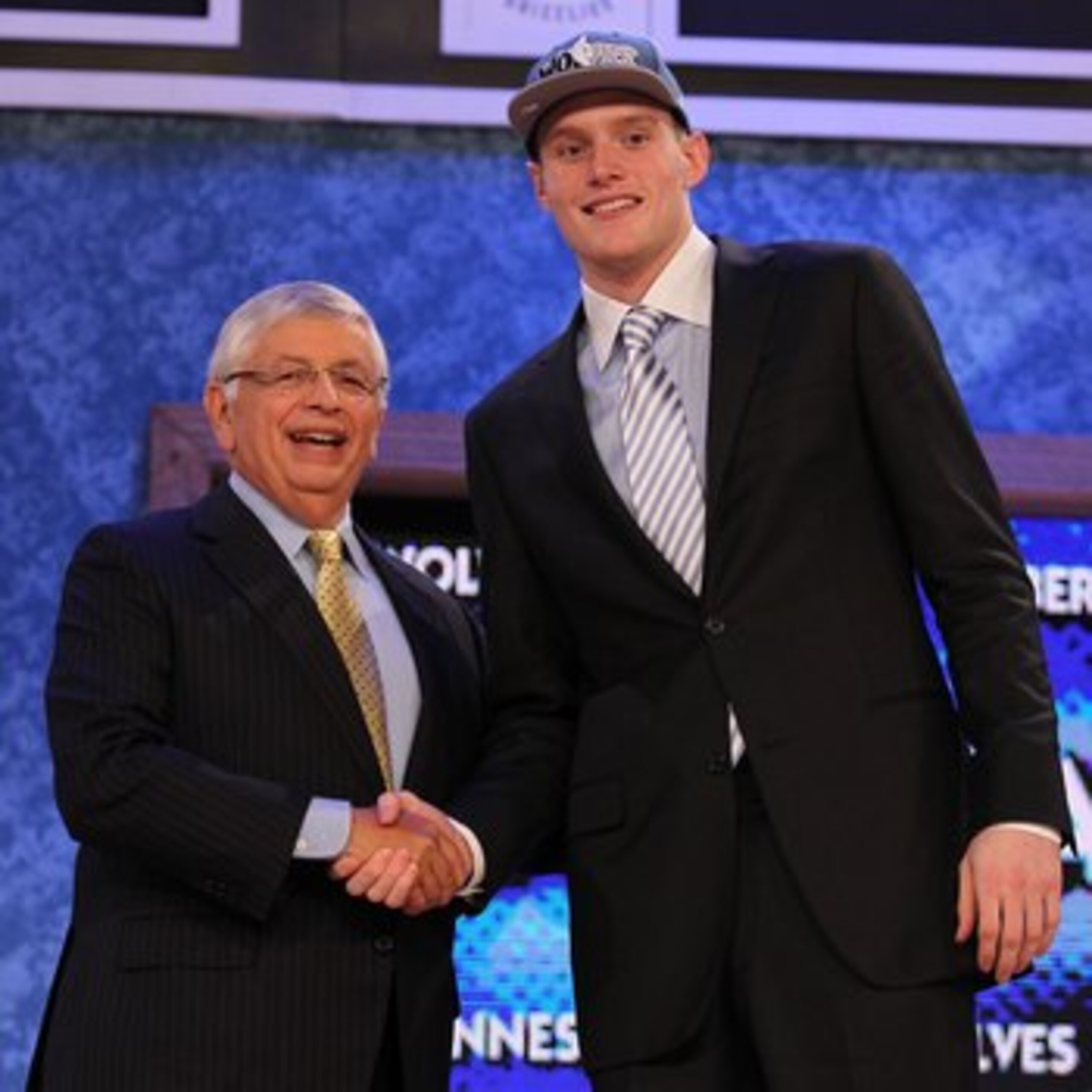 NEW YORK - JUNE 24: Luke Babbitt stands with NBA Commisioner David Stern after being drafted sixteenth by The Minnesota Timberwolves at Madison Square Garden on June 24, 2010 in New York, New York. (Photo by Al Bello/Getty Images) NEW YORK - JUNE 24: Luke Babbitt stands with NBA Commisioner David Stern after being drafted sixteenth by The Minnesota Timberwolves at Madison Square Garden on June 24, 2010 in New York, New York. (Photo by Al Bello/Getty Images)