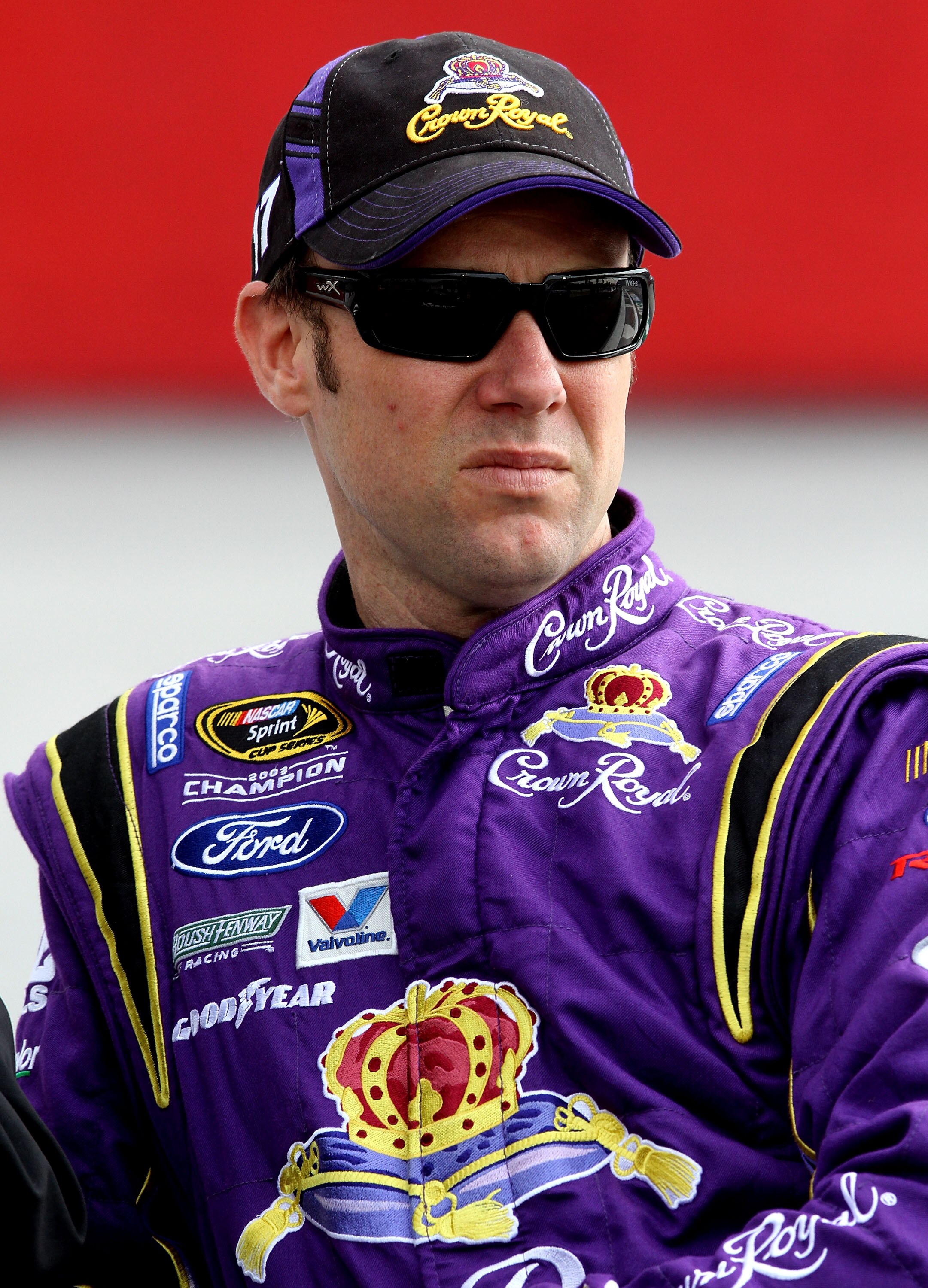 DARLINGTON, SC - MAY 06:  Matt Kenseth, driver of the #17 Wiley XEyewear Ford, stands on the grid during qualifying for the NASCAR Sprint Cup Series SHOWTIME Southern 500 at Darlington Raceway on May 6, 2011 in Darlington, South Carolina.  (Photo by Jerry