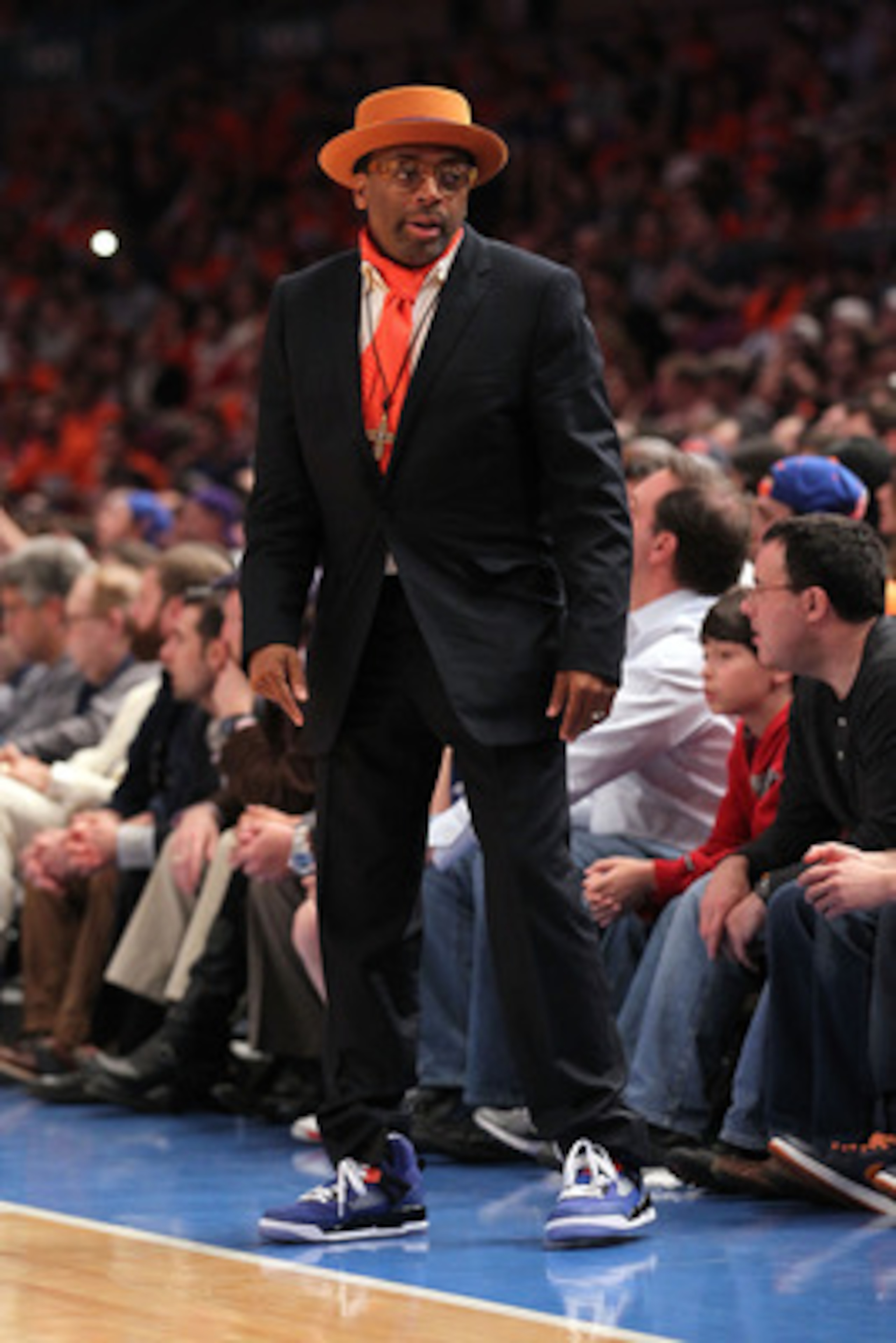 NEW YORK, NY - APRIL 24:  Director Spike Lee attends in Game Four of the Eastern Conference Quarterfinals between the New York Knicks and the Boston Celtics during the 2011 NBA Playoffs on April 24, 2011 at Madison Square Garden in New York City. NOTE TO