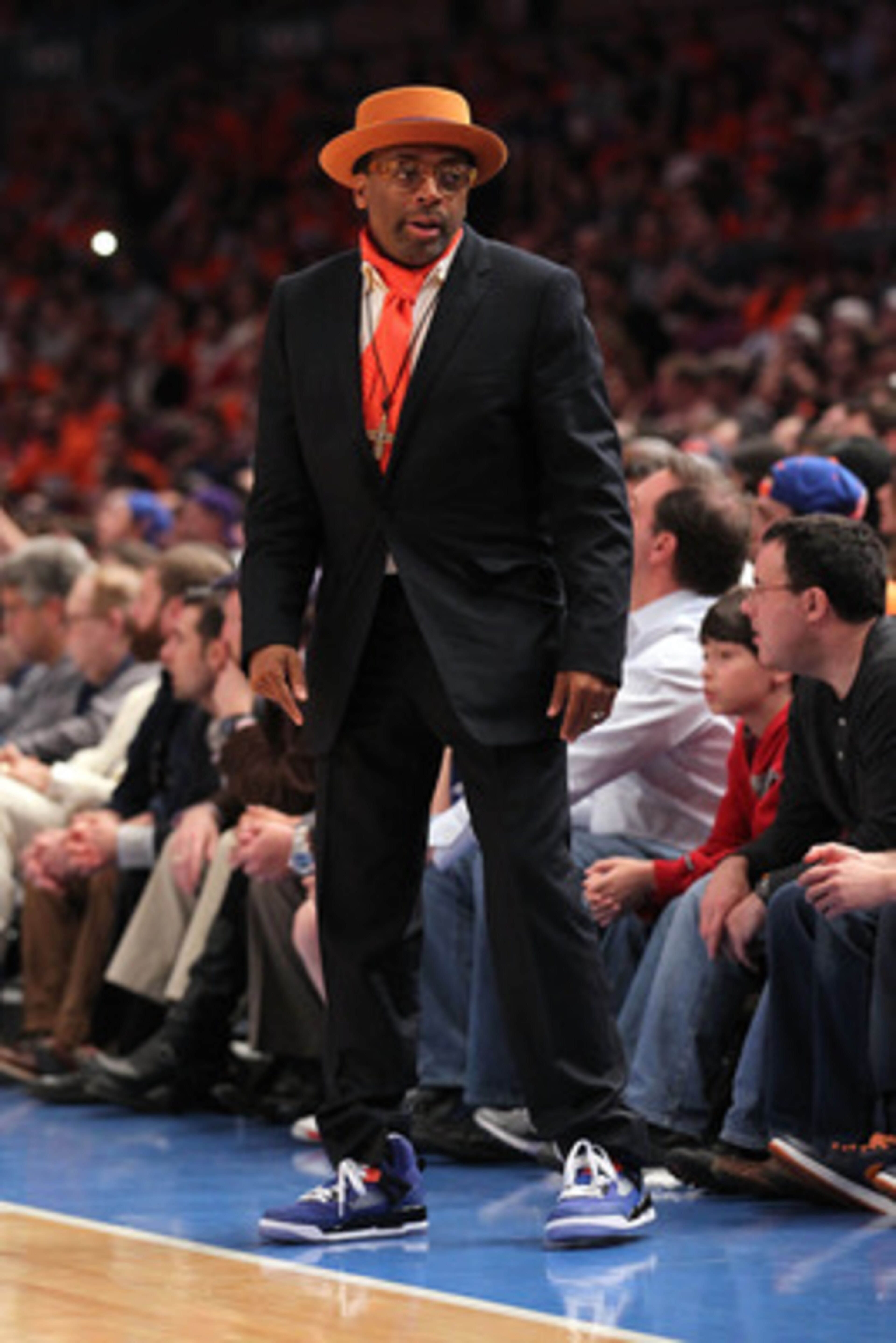 NEW YORK, NY - APRIL 24:  Director Spike Lee attends in Game Four of the Eastern Conference Quarterfinals between the New York Knicks and the Boston Celtics during the 2011 NBA Playoffs on April 24, 2011 at Madison Square Garden in New York City. NOTE TO