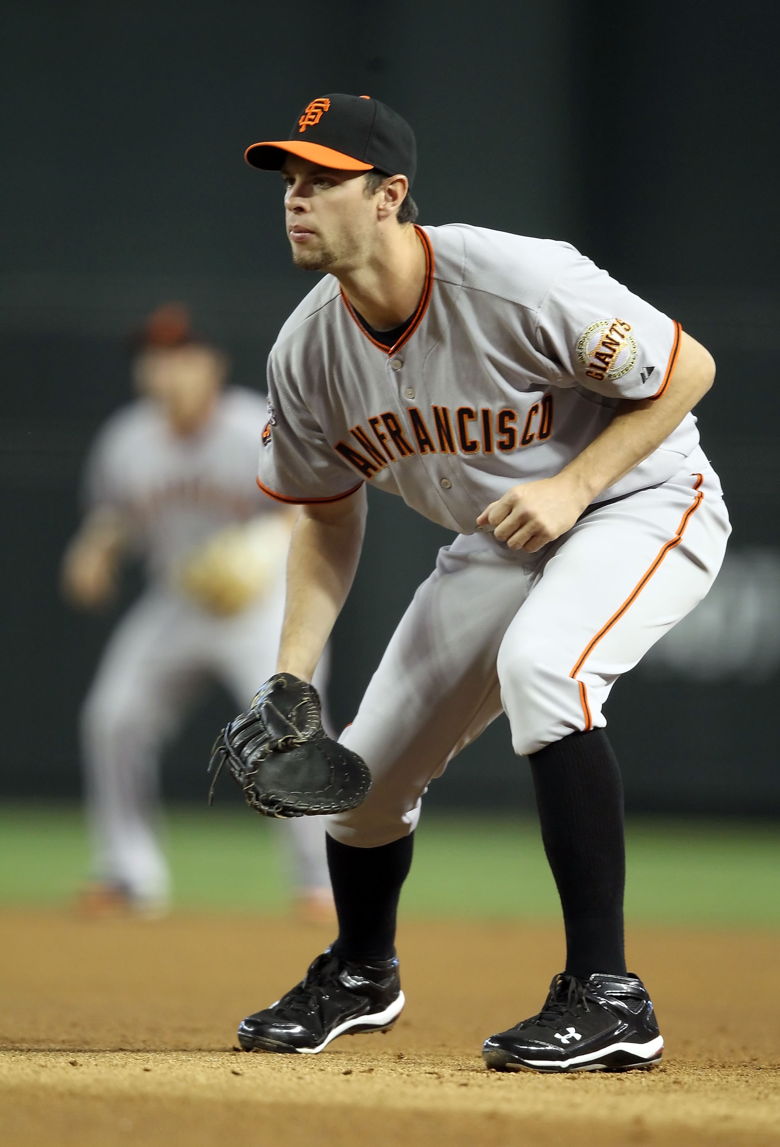 PHOENIX, AZ - APRIL 17: Infielder Brandon Belt #9 of the San Francisco Giants in action during the Major League Baseball game against the Arizona Diamondbacks at Chase Field on April 17, 2011 in Phoenix, Arizona. (Photo by Christian Petersen/Getty Image PHOENIX, AZ - APRIL 17: Infielder Brandon Belt #9 of the San Francisco Giants in action during the Major League Baseball game against the Arizona Diamondbacks at Chase Field on April 17, 2011 in Phoenix, Arizona. (Photo by Christian Petersen/Getty Image