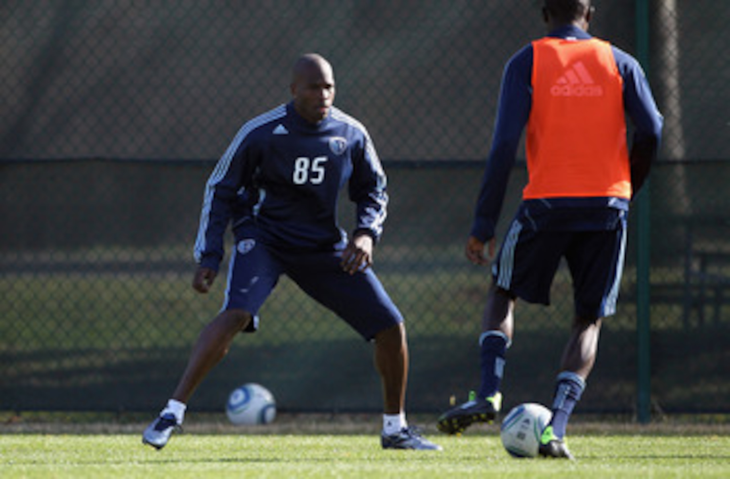 KANSAS CITY, MO - MARCH 23:  Chad Ochocinco begins tryout with Sporting Kansas City on March 23, 2011 in Kansas City, Missouri.  (Photo by Jamie Squire/Getty Images)