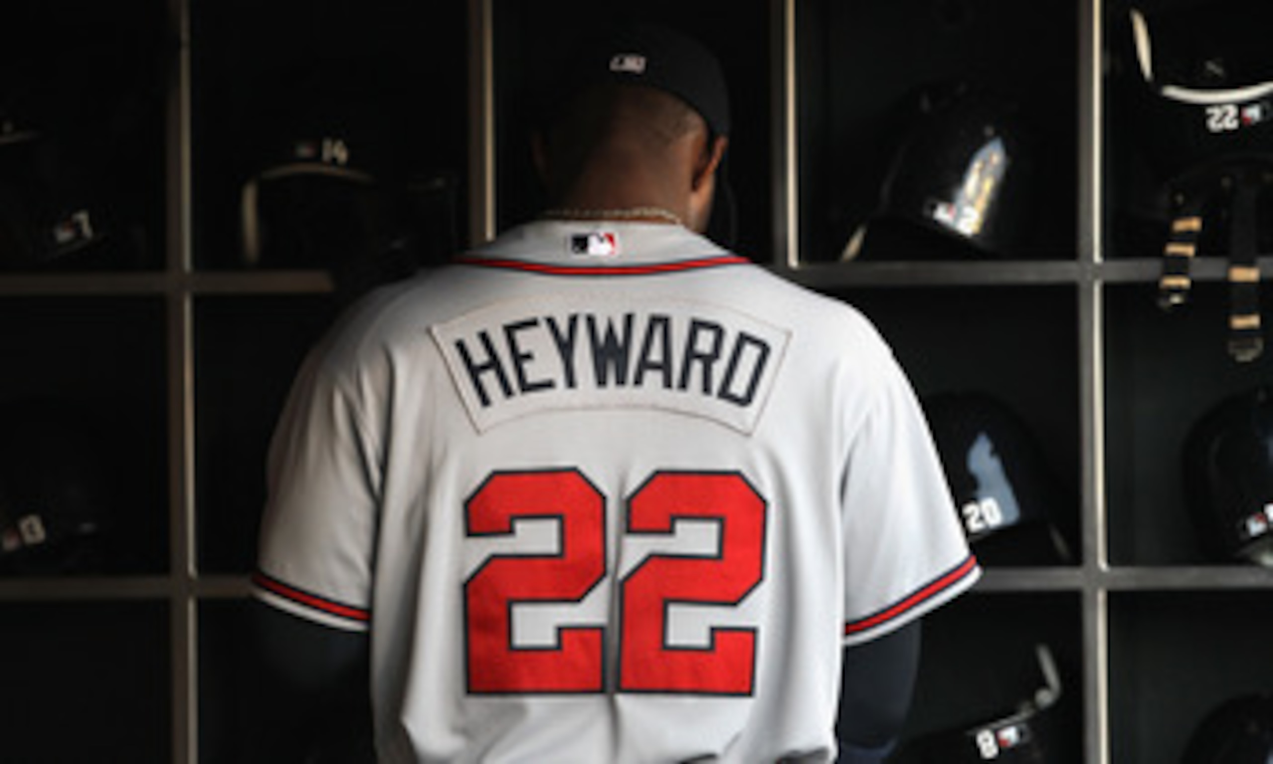 SAN FRANCISCO, CA - APRIL 22:  Jason Heyward #22 of the Atlanta Braves stands in the dugout before their game against the San Francisco Giants at AT&T Park on April 22, 2011 in San Francisco, California.  (Photo by Ezra Shaw/Getty Images)