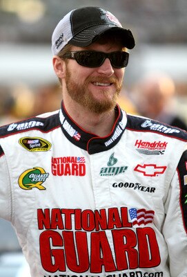 RICHMOND, VA - APRIL 30:  Dale Earnhardt Jr., driver of the #88 National Guard / AMP Energy Chevrolet waits on the grid prior to the NASCAR Sprint Cup Series Crown Royal Presents The Matthew & Daniel Hansen 400 at Richmond International Raceway on April 3