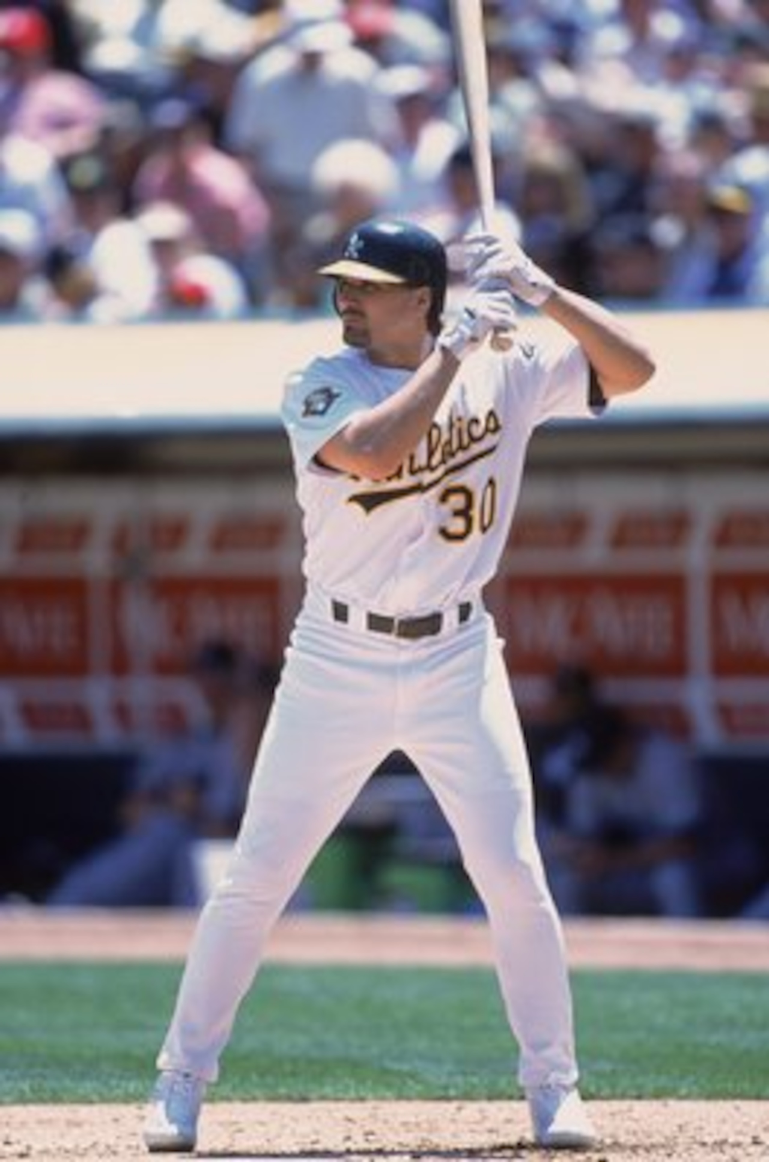17 May 2001:  Robin Jennings #30 of the Oakland Athletics waits for a pitch during the game against the New York Yankees at the Network Associates Coliseum in Oakland, California. The Athletics defeated the Yankees 8-3.Mandatory Credit: Tom Hauck  /Allspo
