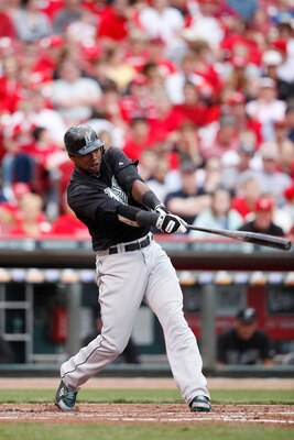 CINCINNATI, OH - MAY 1: Hanley Ramirez #2 of the Florida Marlins bats against the Cincinnati Reds at Great American Ball Park on May 1, 2011 in Cincinnati, Ohio. The Marlins defeated the Reds 9-5. (Photo by Joe Robbins/Getty Images)
