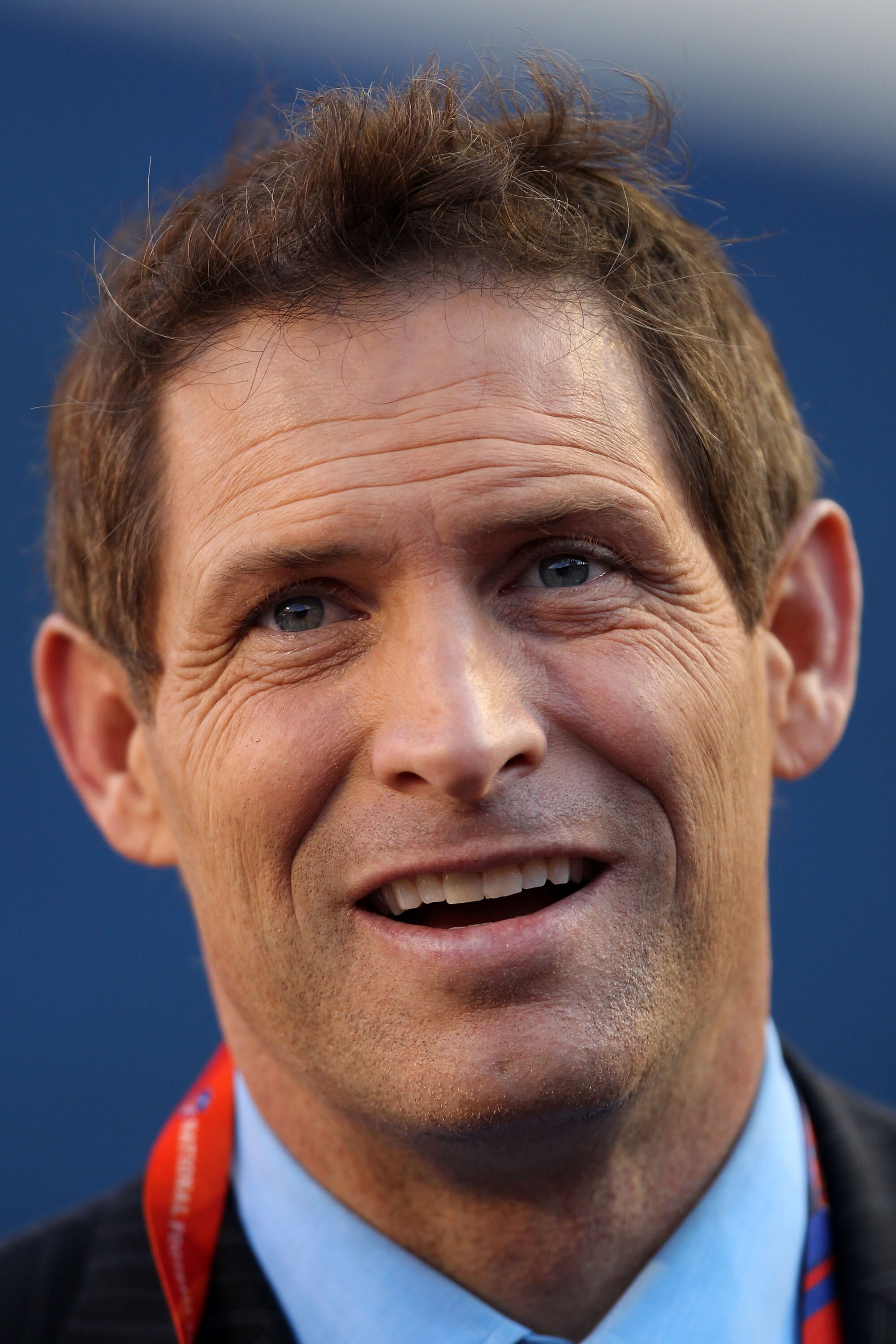 MIAMI GARDENS, FL - FEBRUARY 07:  NFL hall of Famer Steve Young watches on the sideline prior to the start of Super Bowl XLIV between the Indianapolis Colts and the New Orleans Saints on February 7, 2010 at Sun Life Stadium in Miami Gardens, Florida.  (Ph