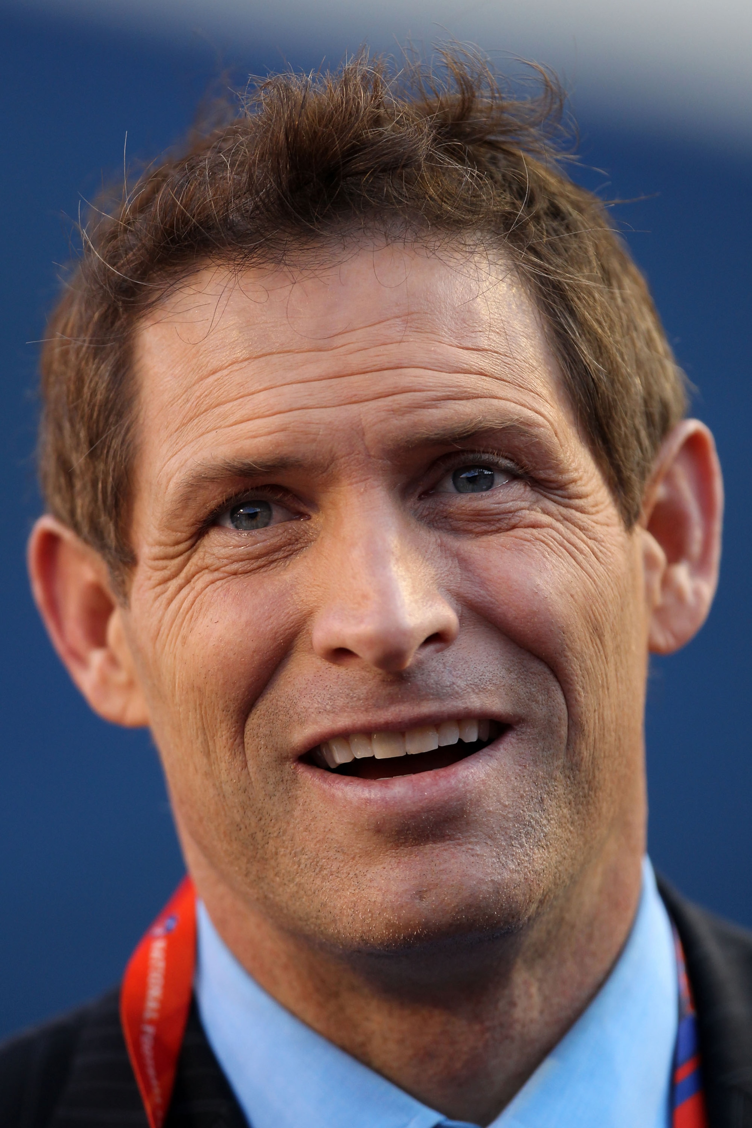 MIAMI GARDENS, FL - FEBRUARY 07:  NFL hall of Famer Steve Young watches on the sideline prior to the start of Super Bowl XLIV between the Indianapolis Colts and the New Orleans Saints on February 7, 2010 at Sun Life Stadium in Miami Gardens, Florida.  (Ph