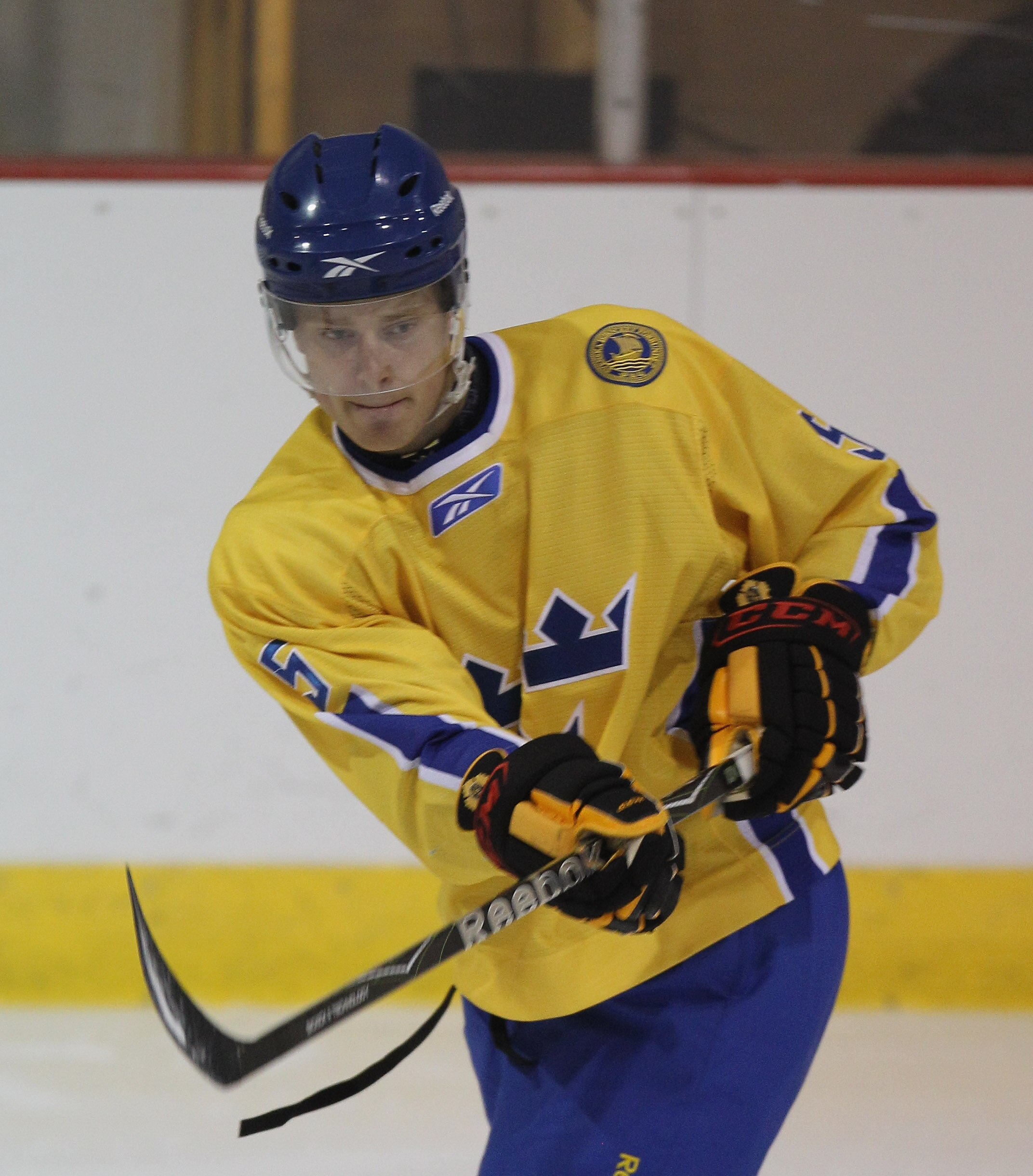 LAKE PLACID, NY - AUGUST 05: Adam Larsson #5 of Team Sweden skates against Team Finland at the USA Hockey National Evaluation Camp on August 5, 2010 in Lake Placid, New York. (Photo by Bruce Bennett/Getty Images) LAKE PLACID, NY - AUGUST 05: Adam Larsson #5 of Team Sweden skates against Team Finland at the USA Hockey National Evaluation Camp on August 5, 2010 in Lake Placid, New York. (Photo by Bruce Bennett/Getty Images)