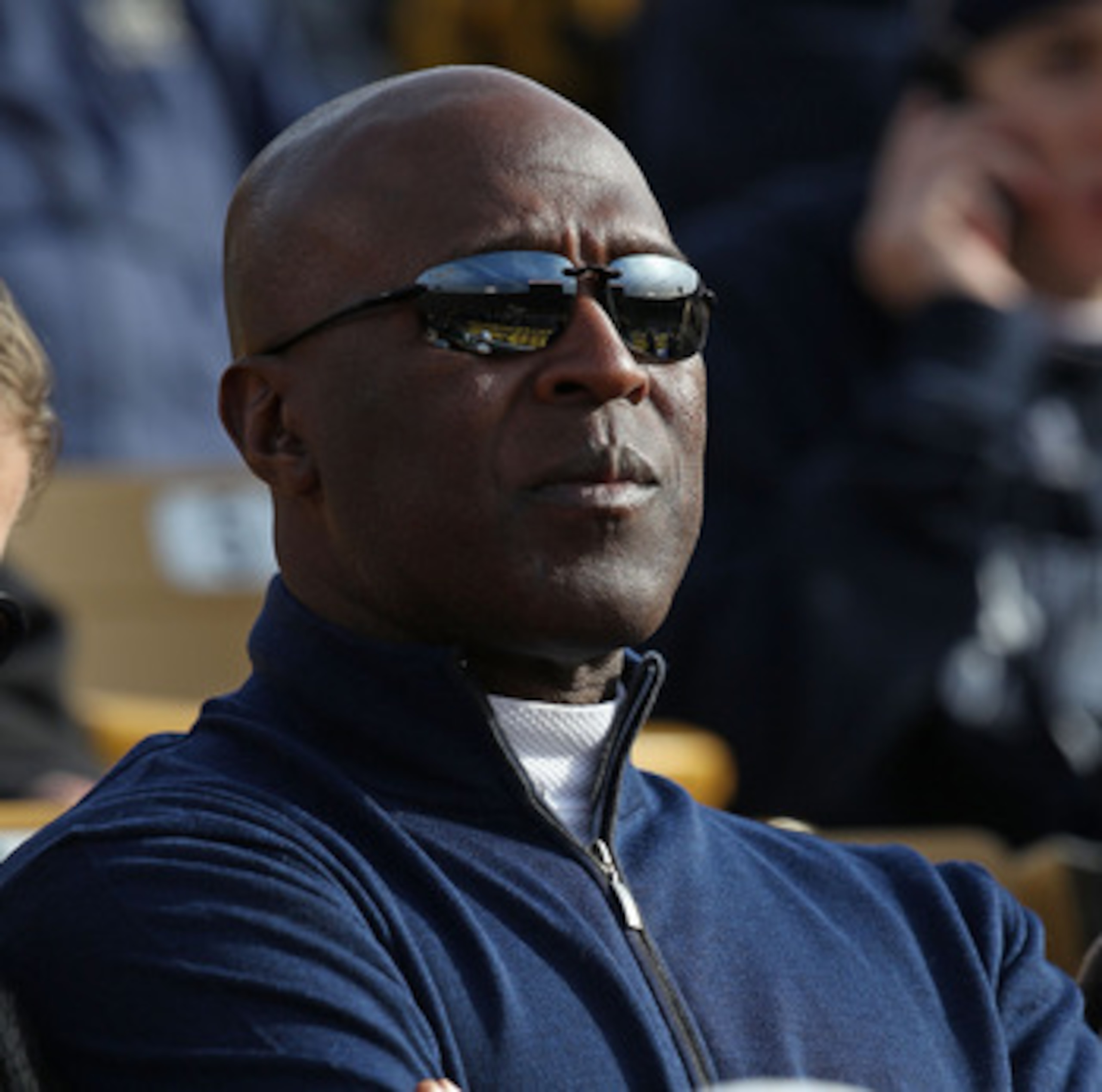 SOUTH BEND, IN - OCTOBER 30: Head coach Lovie Smith of the Chicago Bears takes in a game between  the Notre Dame Fighting Irish and the Tulsa Golden Hurricane at Notre Dame Stadium on October 30, 2010 in South Bend, Indiana. (Photo by Jonathan Daniel/Gett